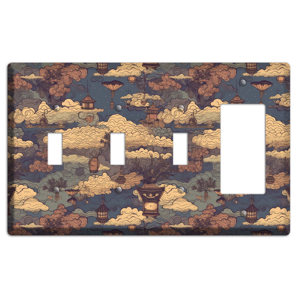 Lantern Sky Realm 3 Toggle / Rocker Wallplate