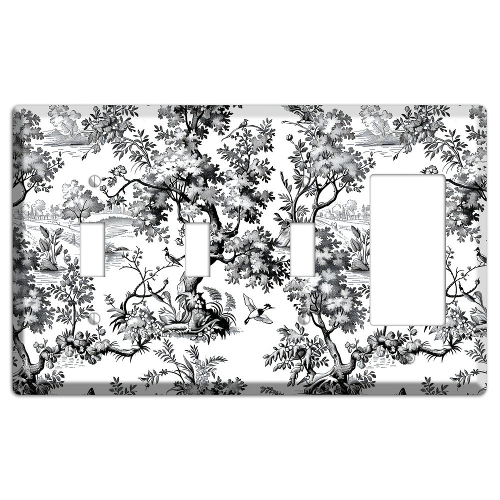 Pastoral Ink Reverie 3 Toggle / Rocker Wallplate