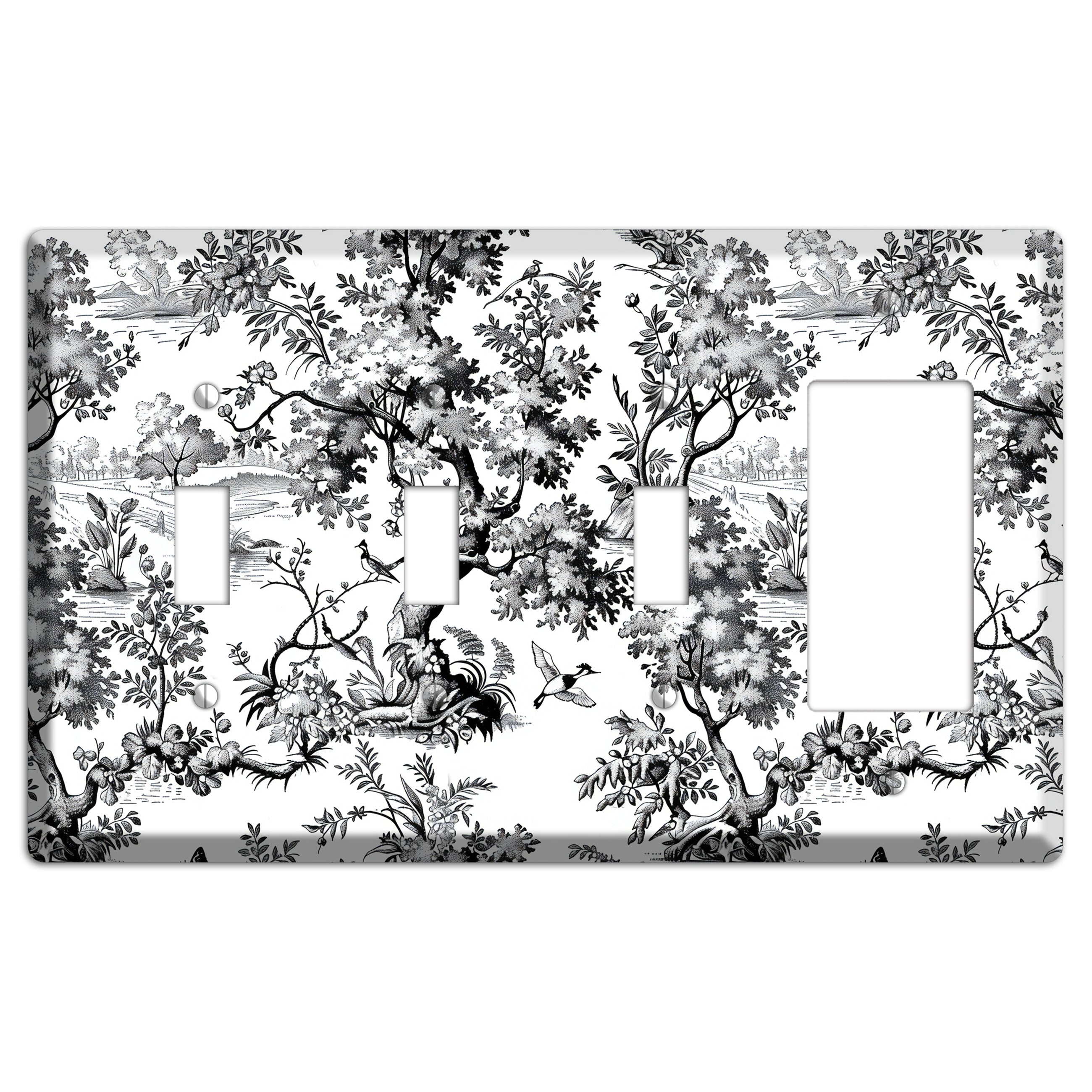 Pastoral Ink Reverie 3 Toggle / Rocker Wallplate