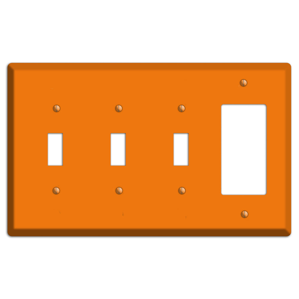 Baxter Pumpkin 3 Toggle / Rocker Wallplate