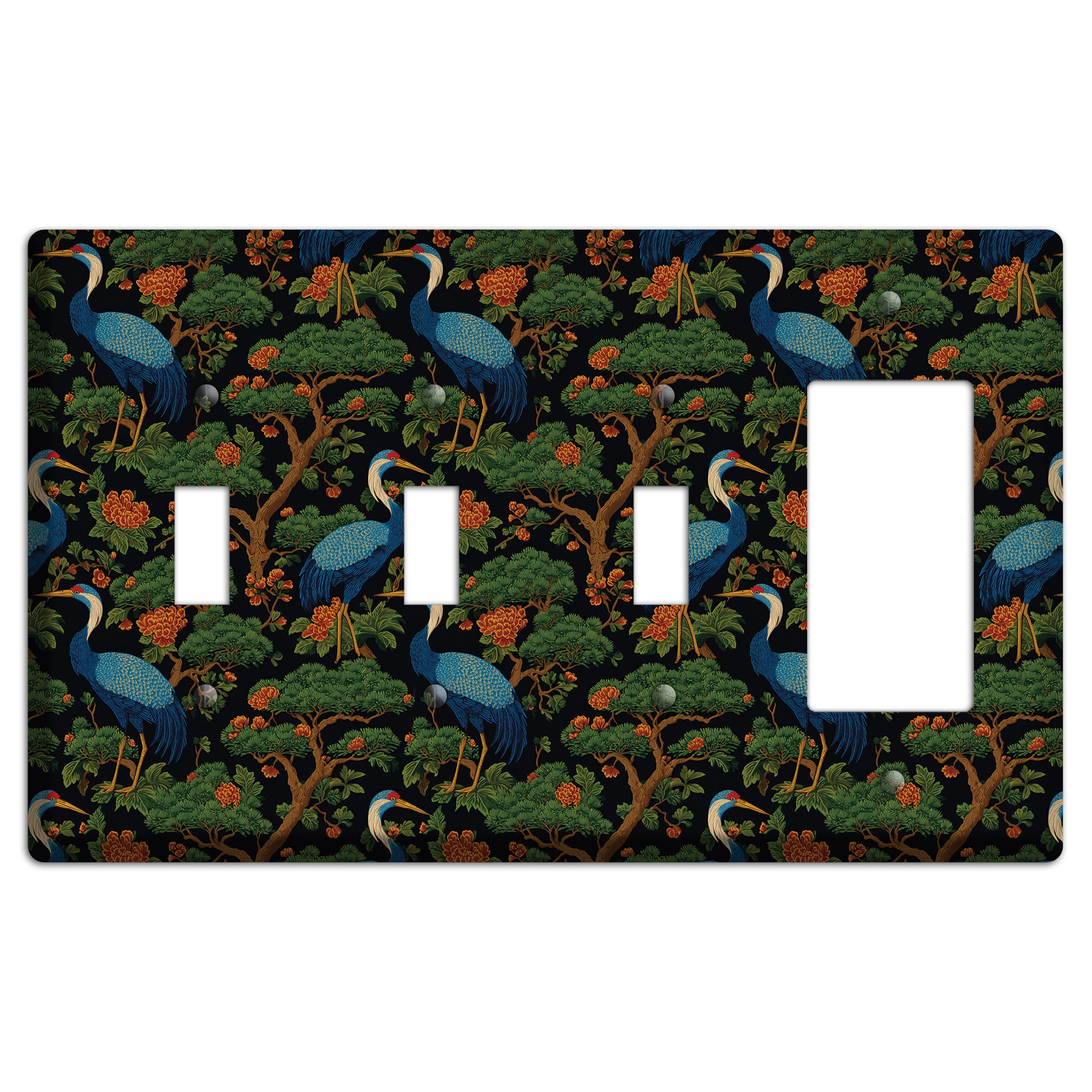 Cobalt Pine Vigil 3 Toggle / Rocker Wallplate