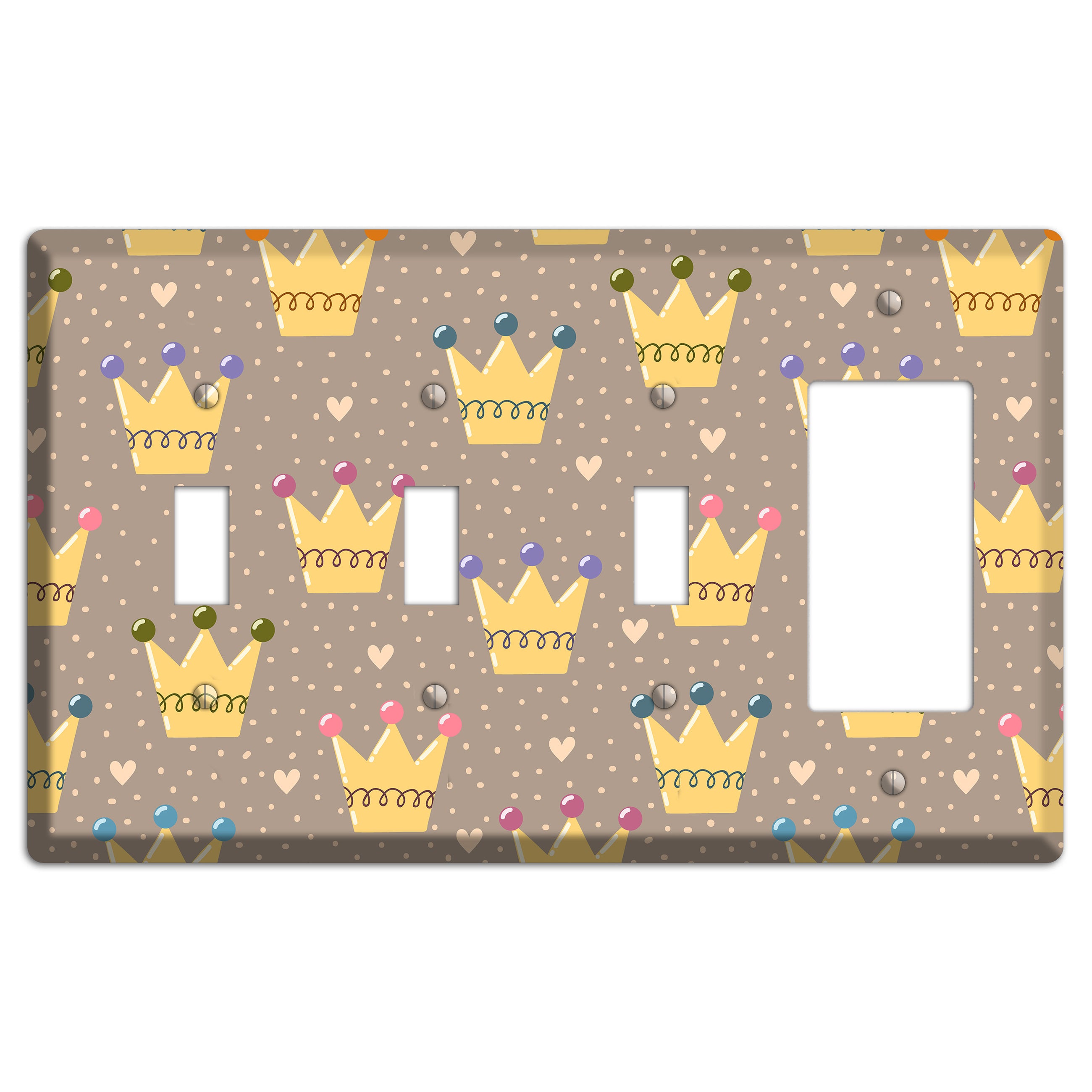 Royal Sprinkles 3 Toggle / Rocker Wallplate