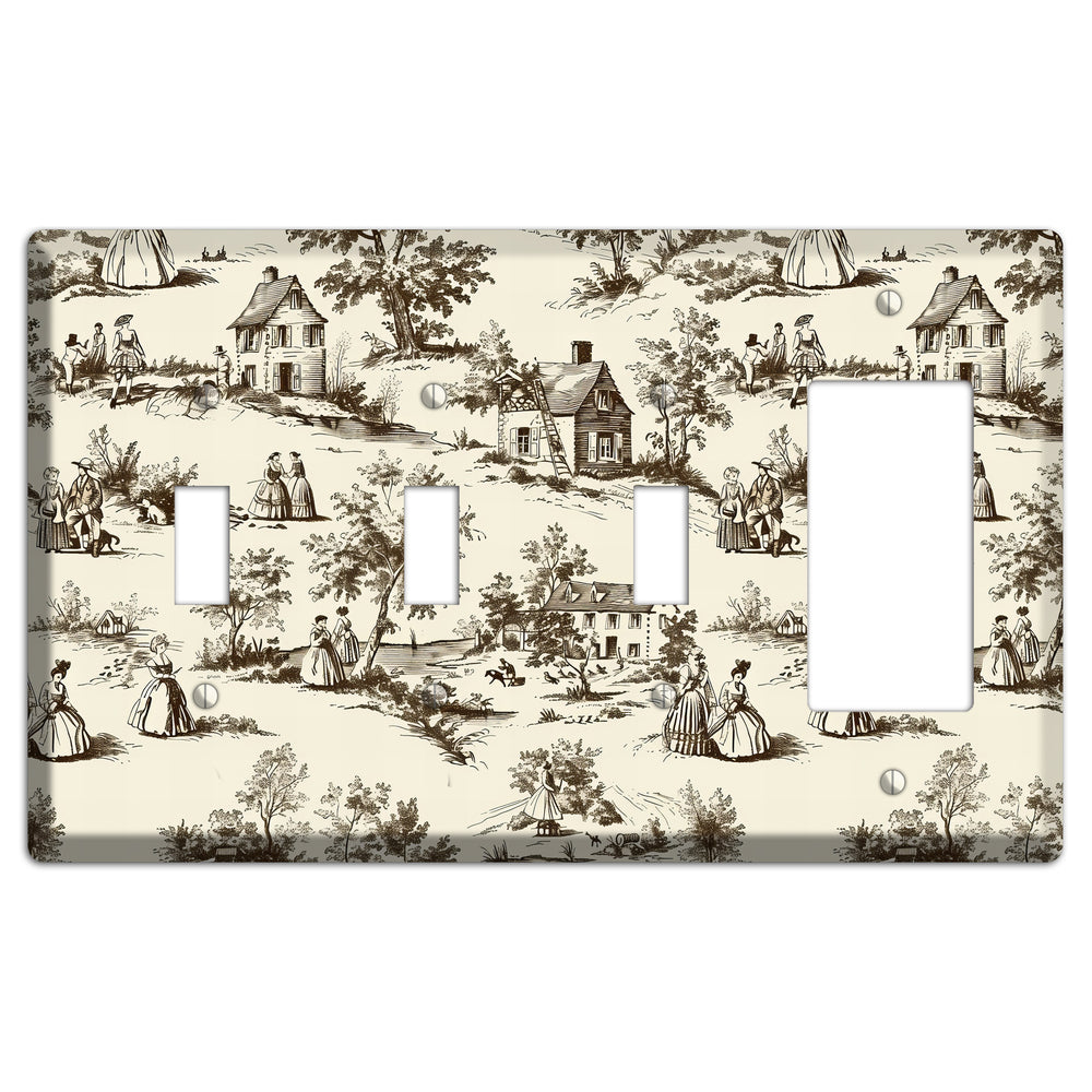 Country Promenade 3 Toggle / Rocker Wallplate