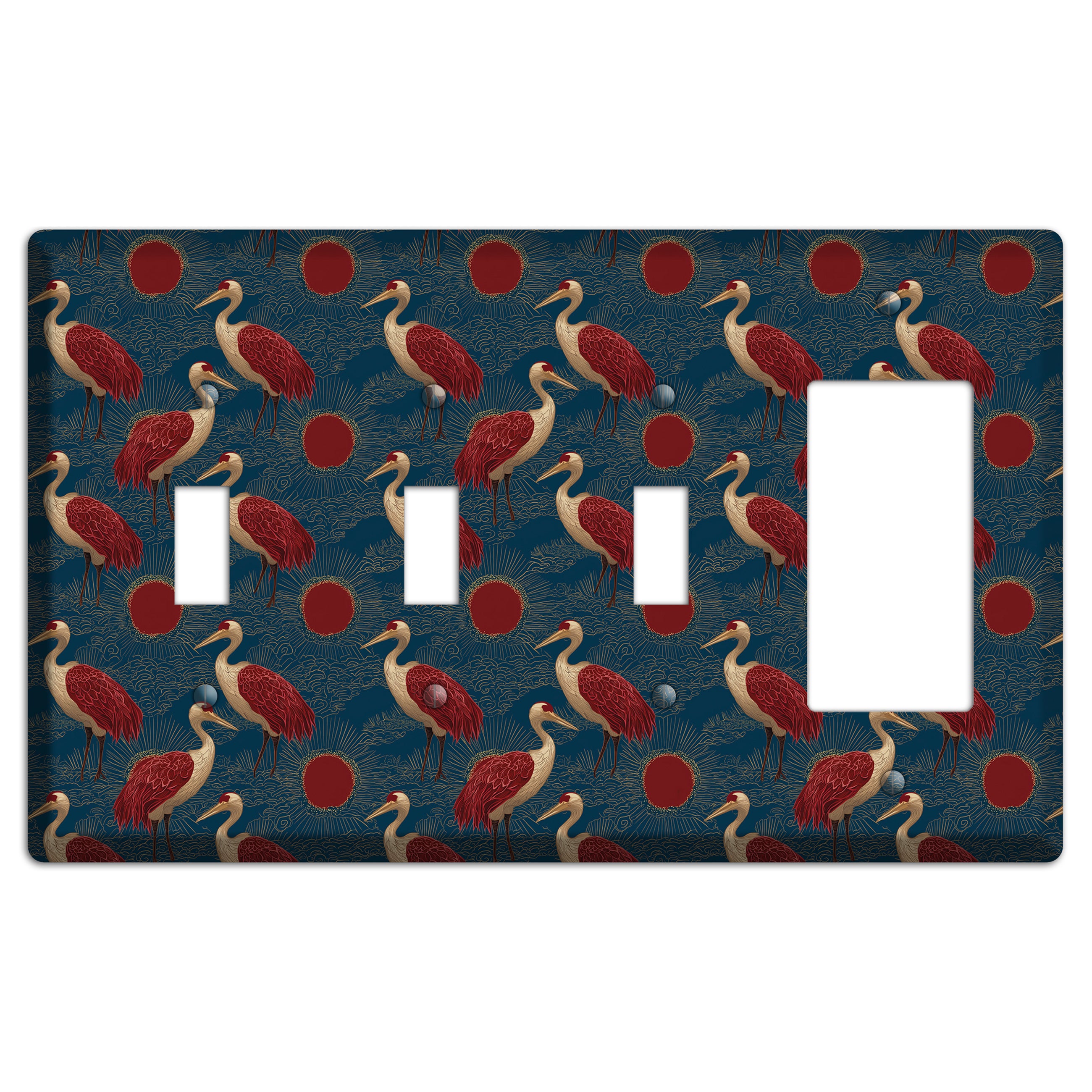 Indigo Sun Vigil 3 Toggle / Rocker Wallplate