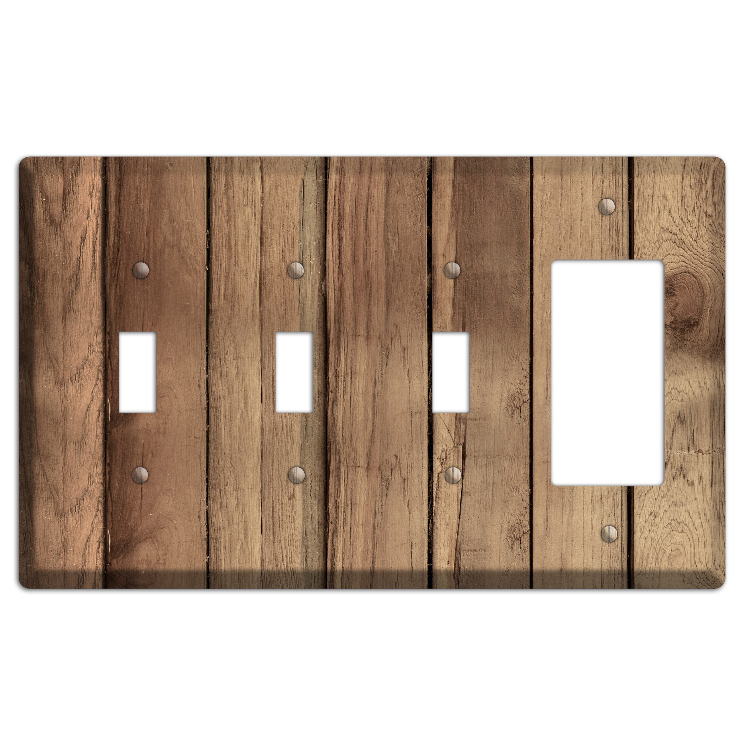 Saltwood Panels 3 Toggle / Rocker Wallplate