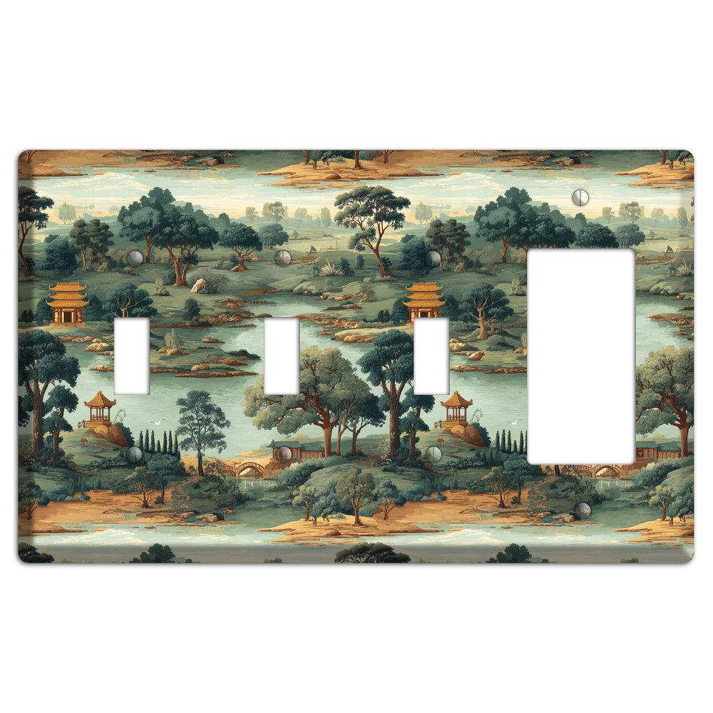 Pavilion and Stream 3 Toggle / Rocker Wallplate