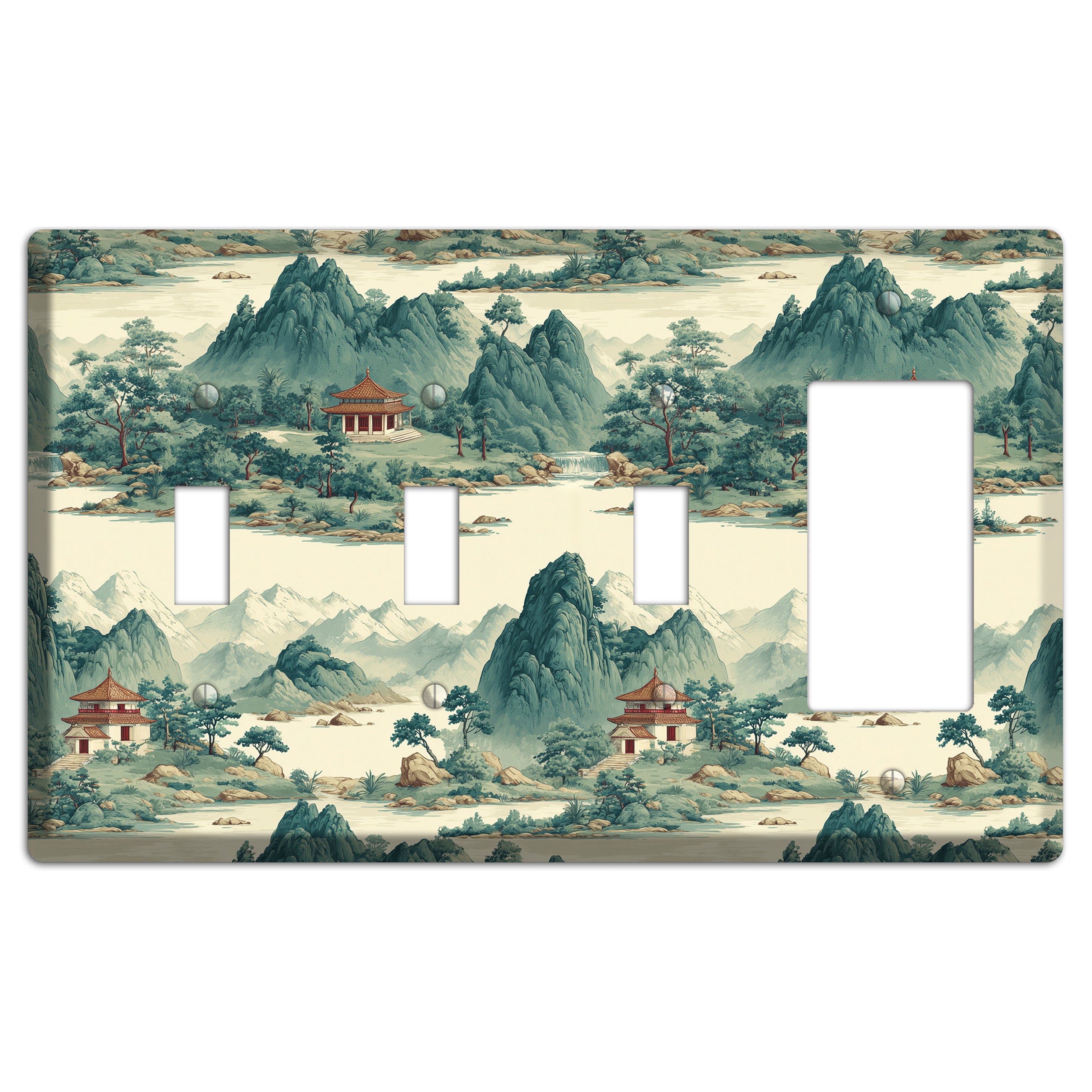 Mist & Pavilion 3 Toggle / Rocker Wallplate