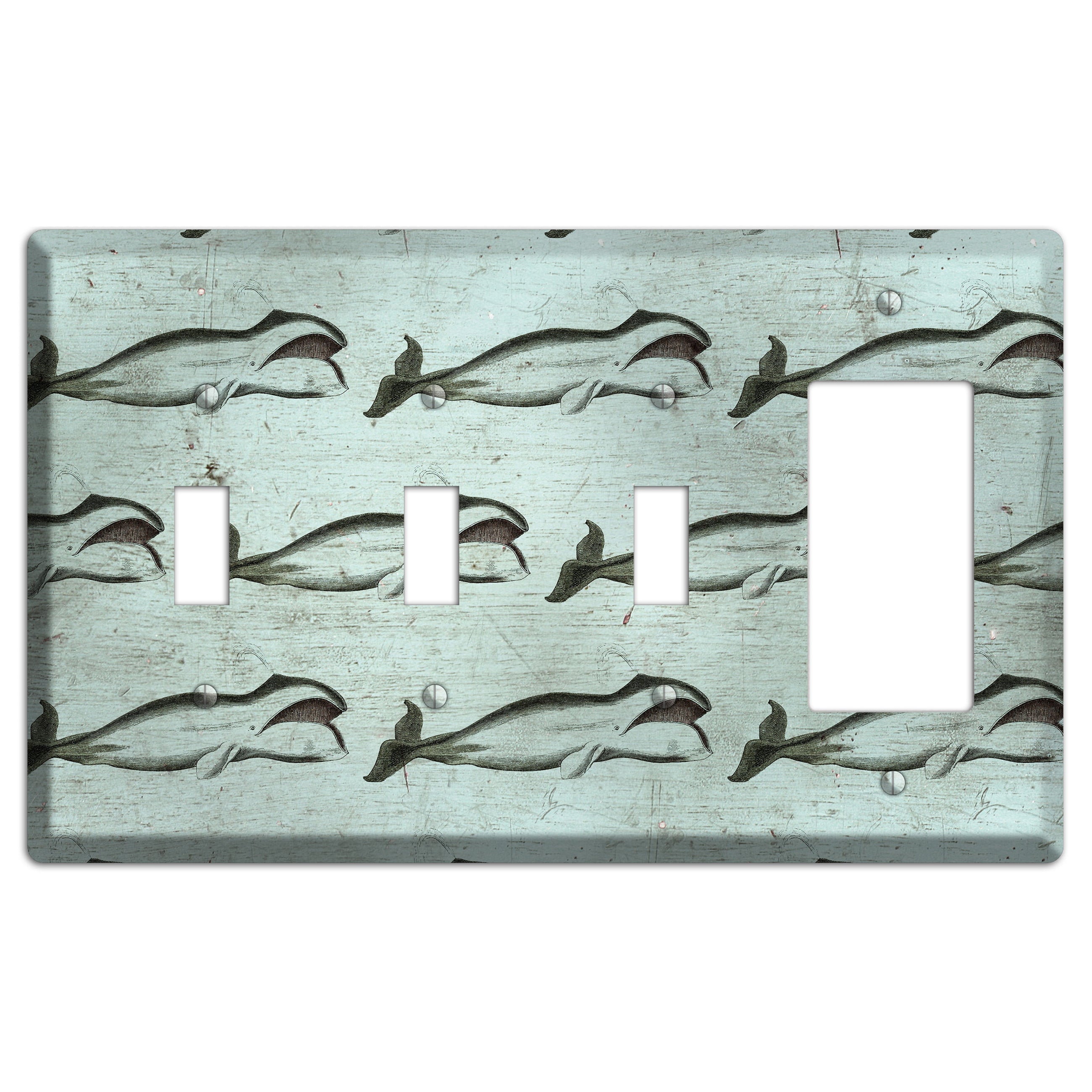 Whale Watch 3 Toggle / Rocker Wallplate