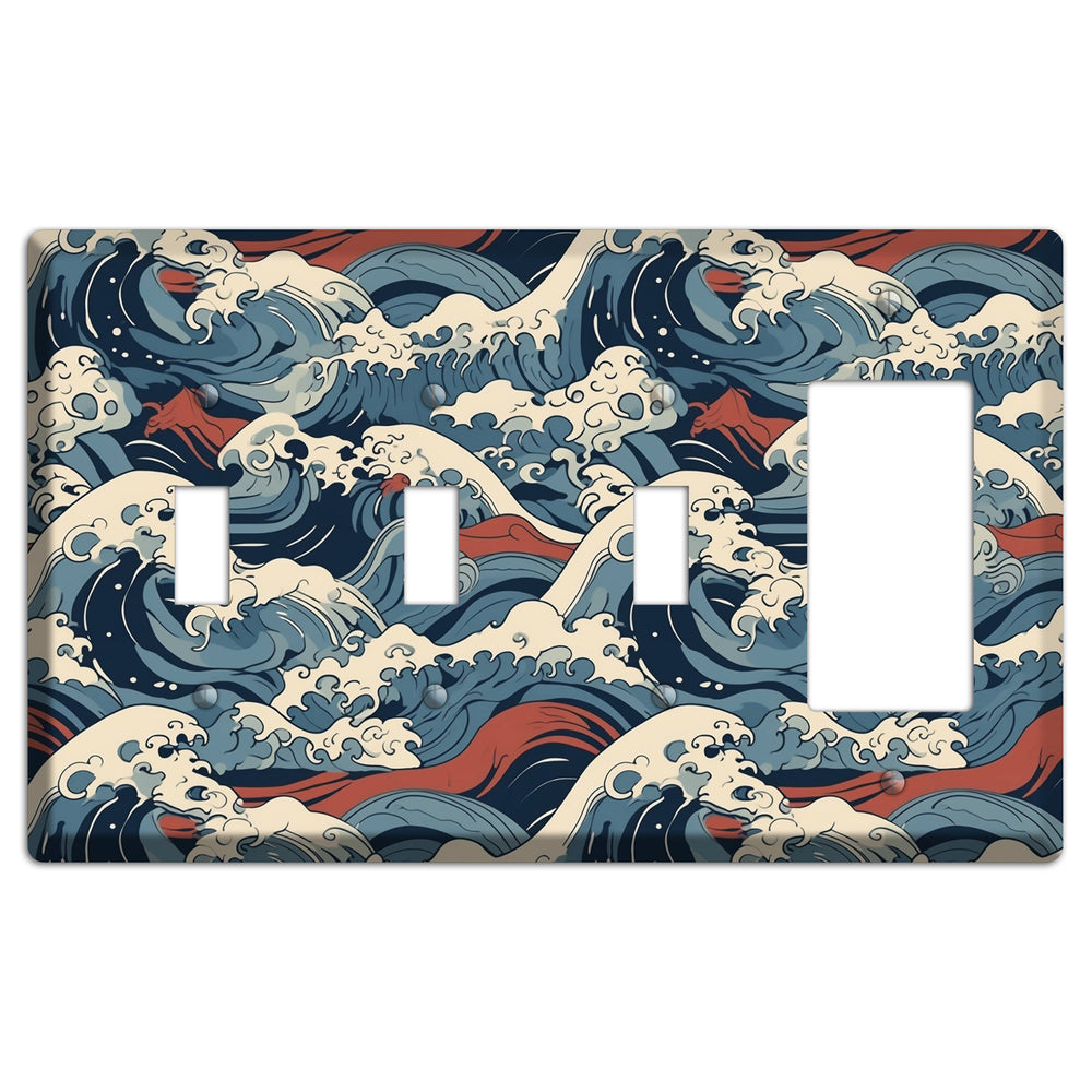 Crashing Tide Fury 3 Toggle / Rocker Wallplate
