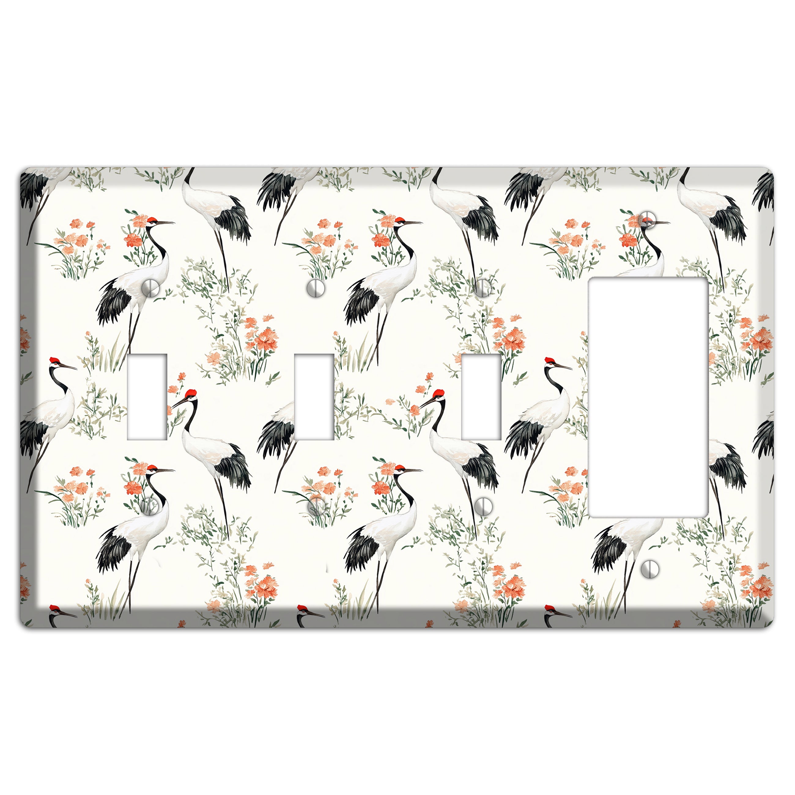 Coral Meadow Flight 3 Toggle / Rocker Wallplate