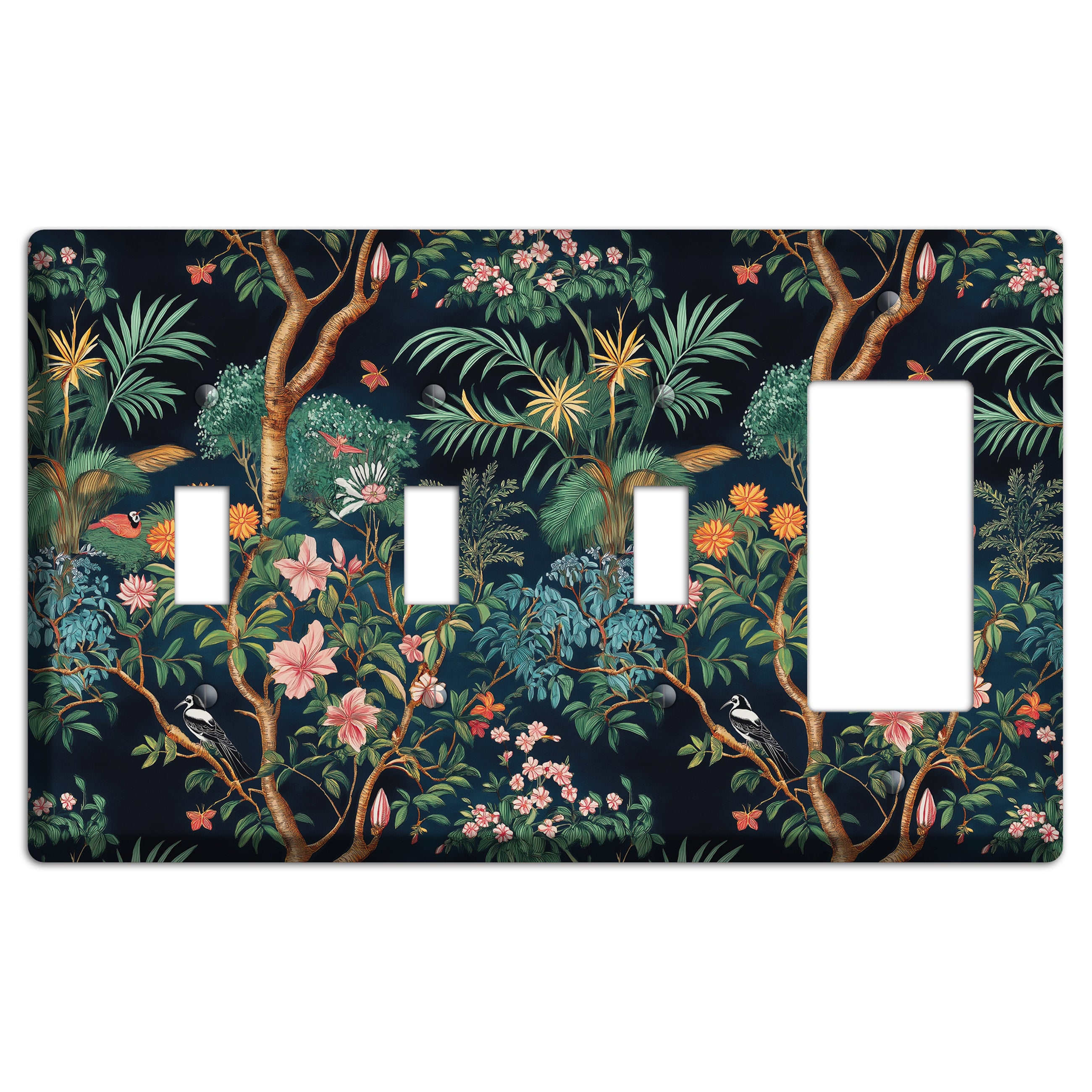 Jungle Nocturne 3 Toggle / Rocker Wallplate