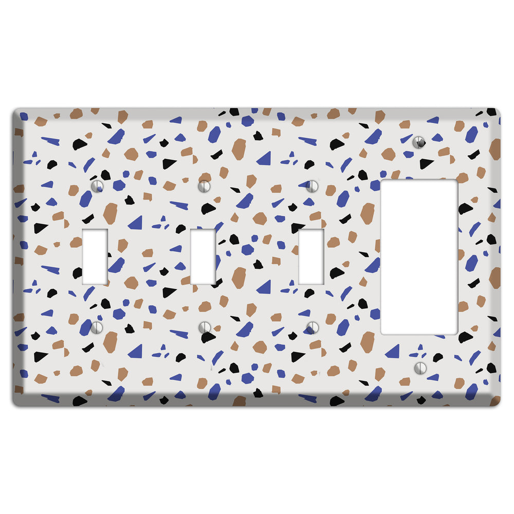 Retro Pop Terrazzo 3 Toggle / Rocker Wallplate