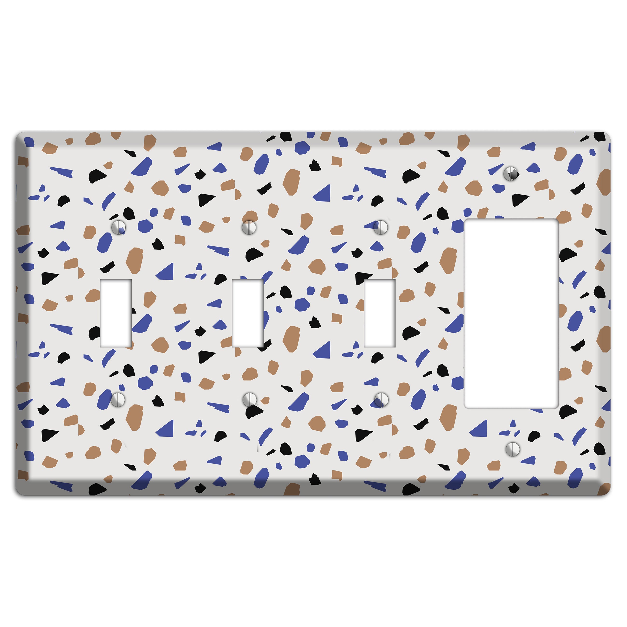 Retro Pop Terrazzo 3 Toggle / Rocker Wallplate