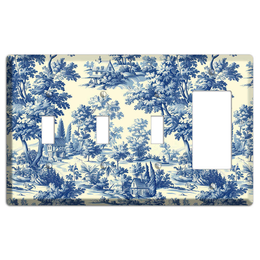 Country Estate Toile 3 Toggle / Rocker Wallplate