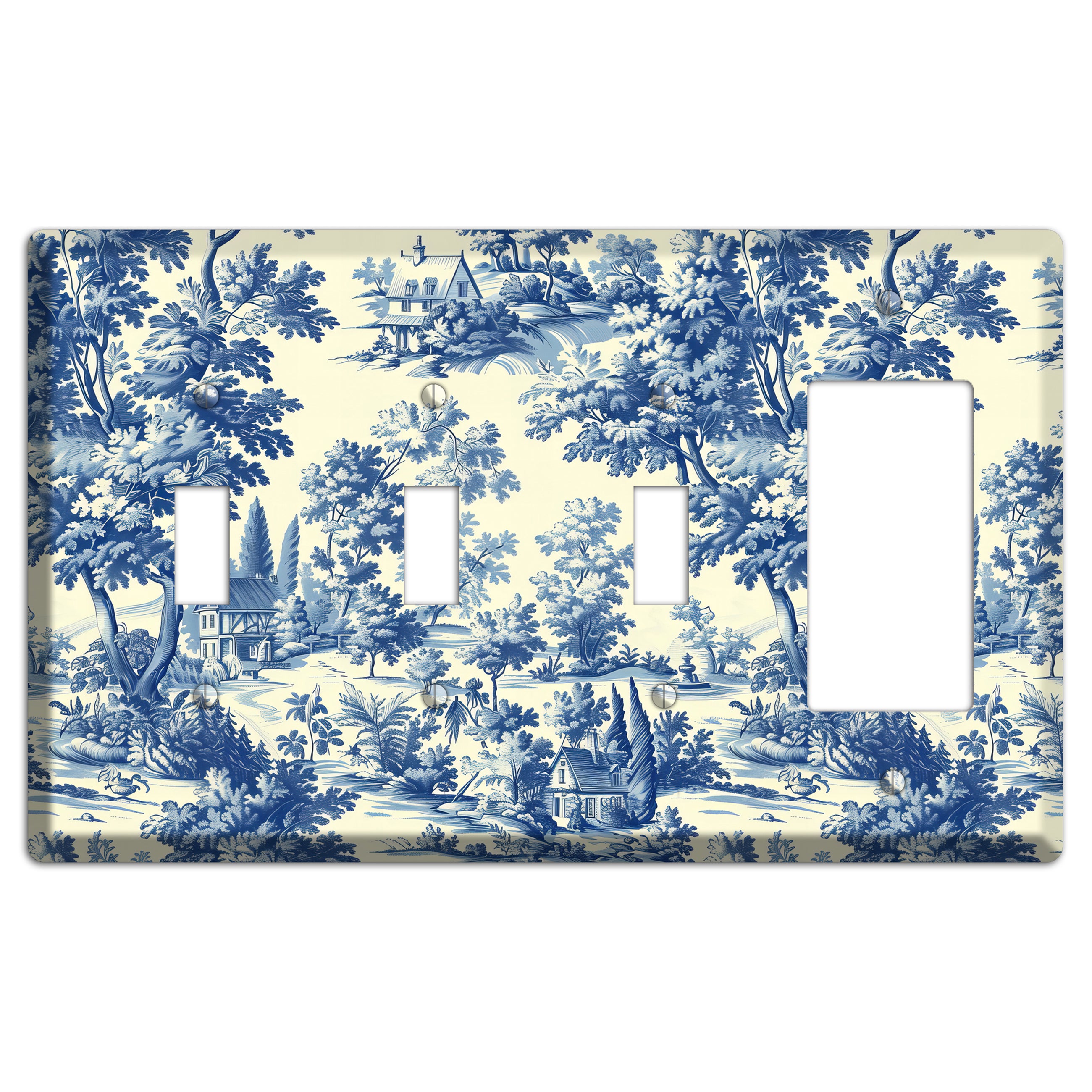 Country Estate Toile 3 Toggle / Rocker Wallplate
