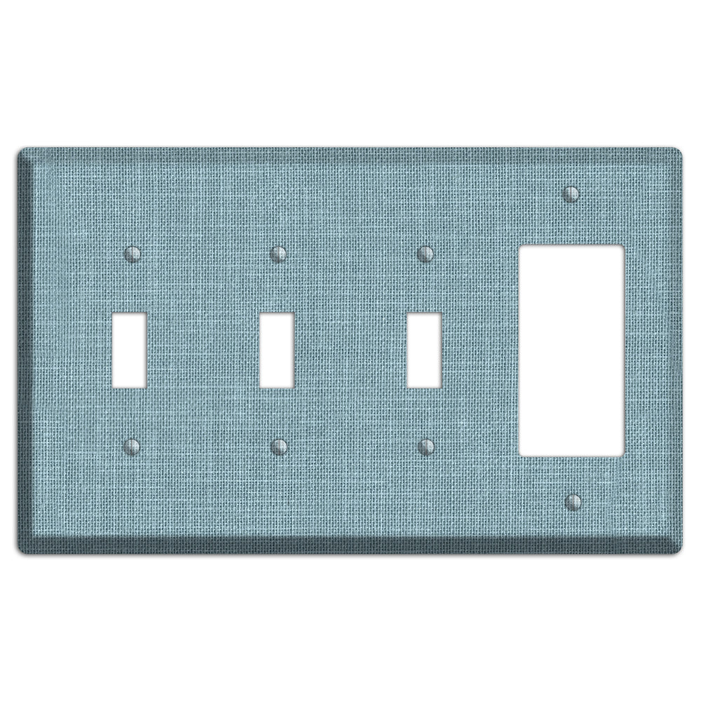 Linen Sky 3 Toggle / Rocker Wallplate