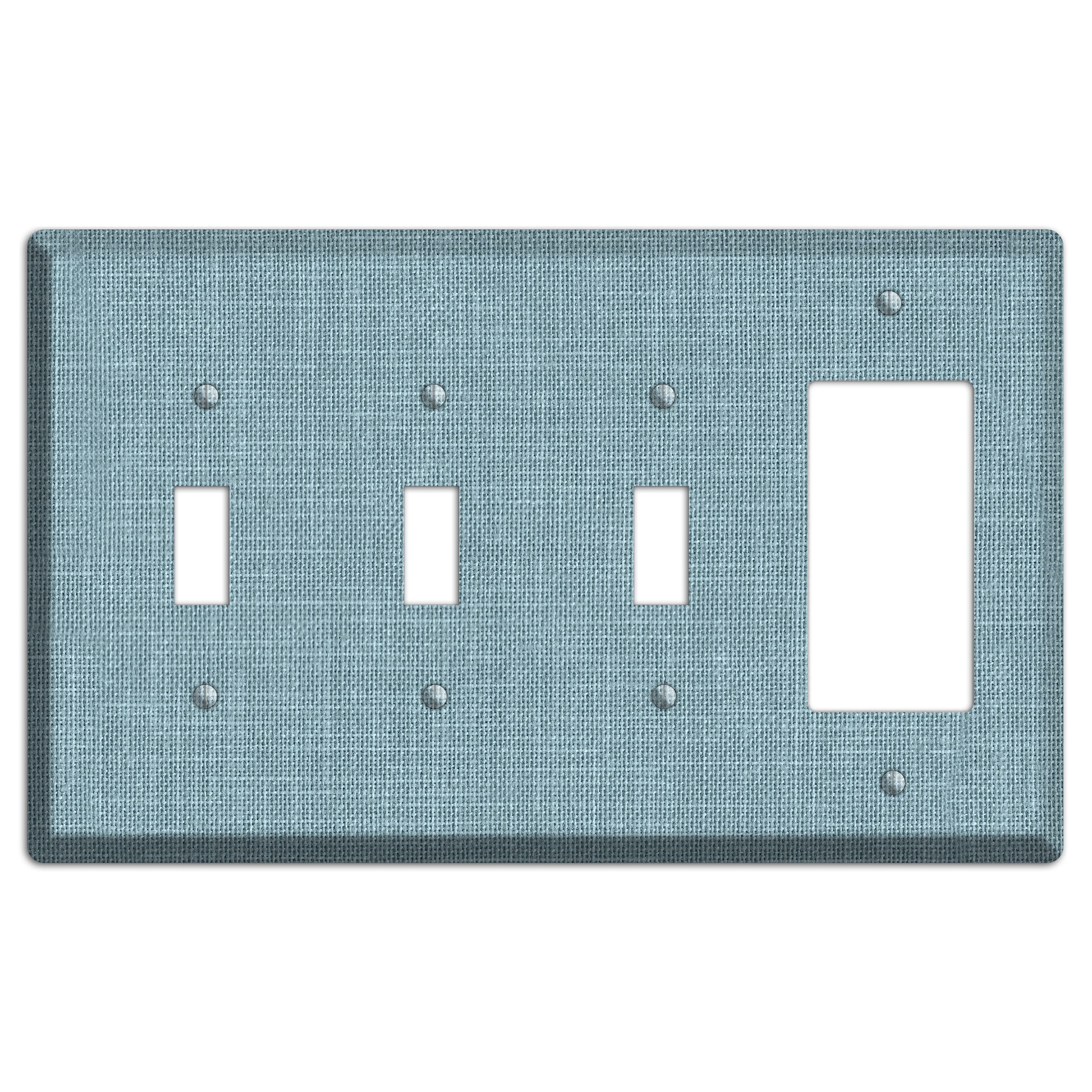 Linen Sky 3 Toggle / Rocker Wallplate