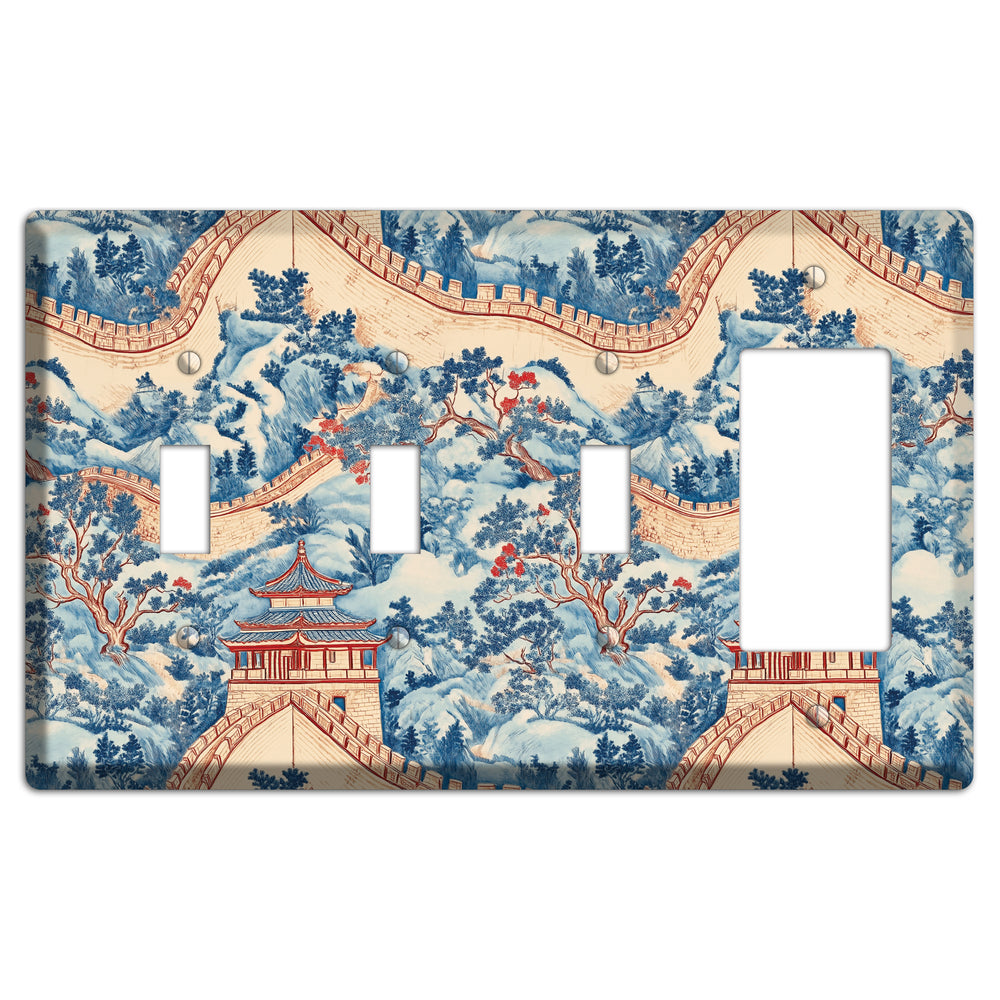 Great Wall Toile 3 Toggle / Rocker Wallplate