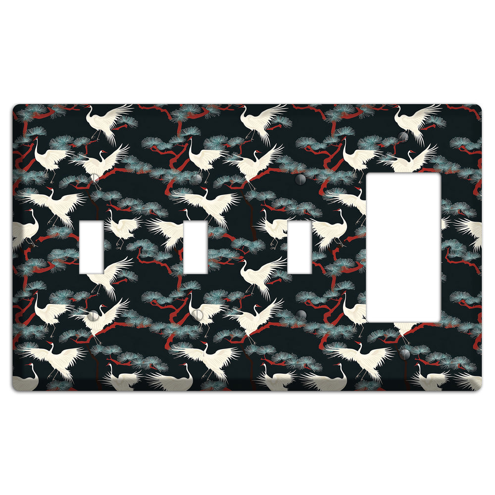 Obsidian Pine Vigil 3 Toggle / Rocker Wallplate