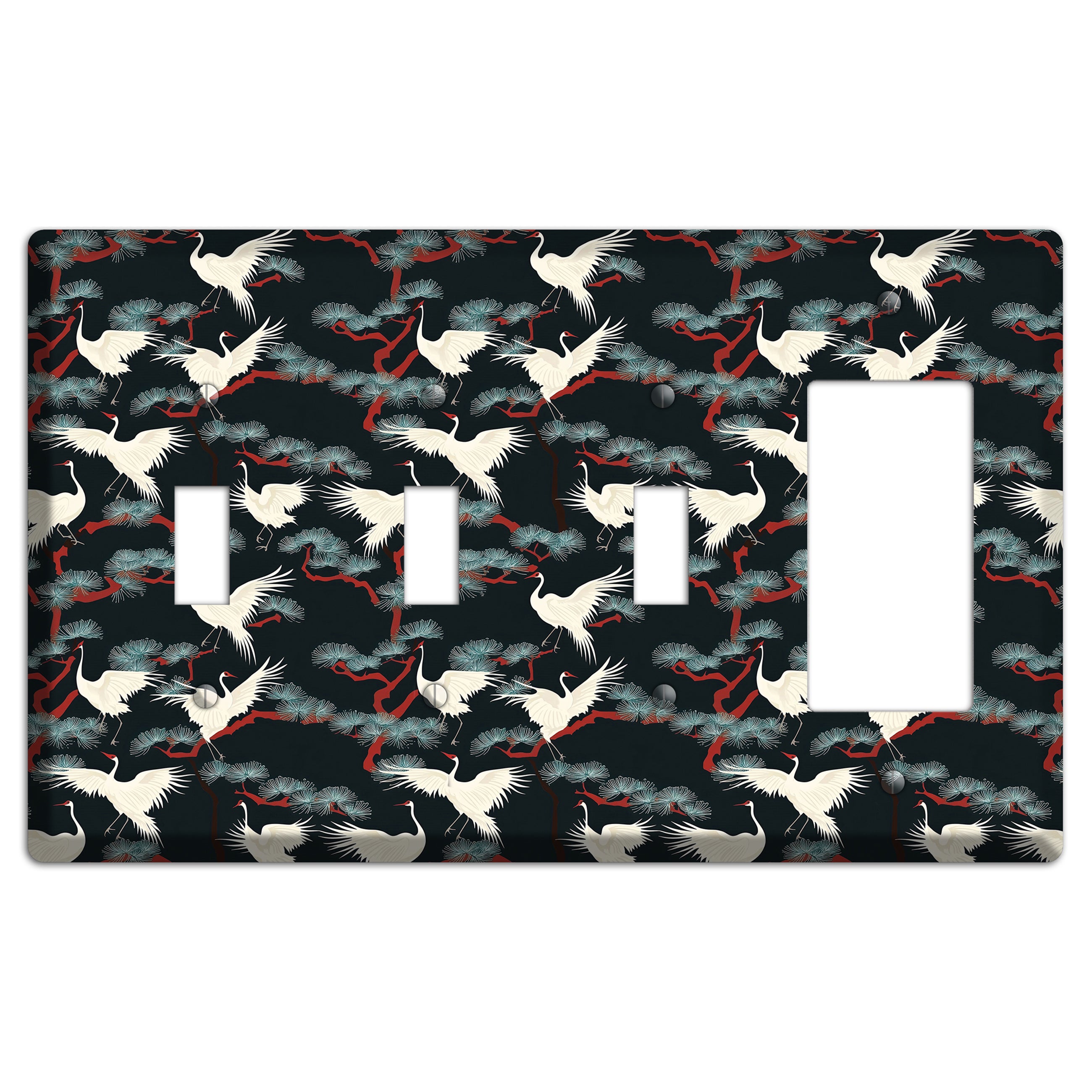 Obsidian Pine Vigil 3 Toggle / Rocker Wallplate