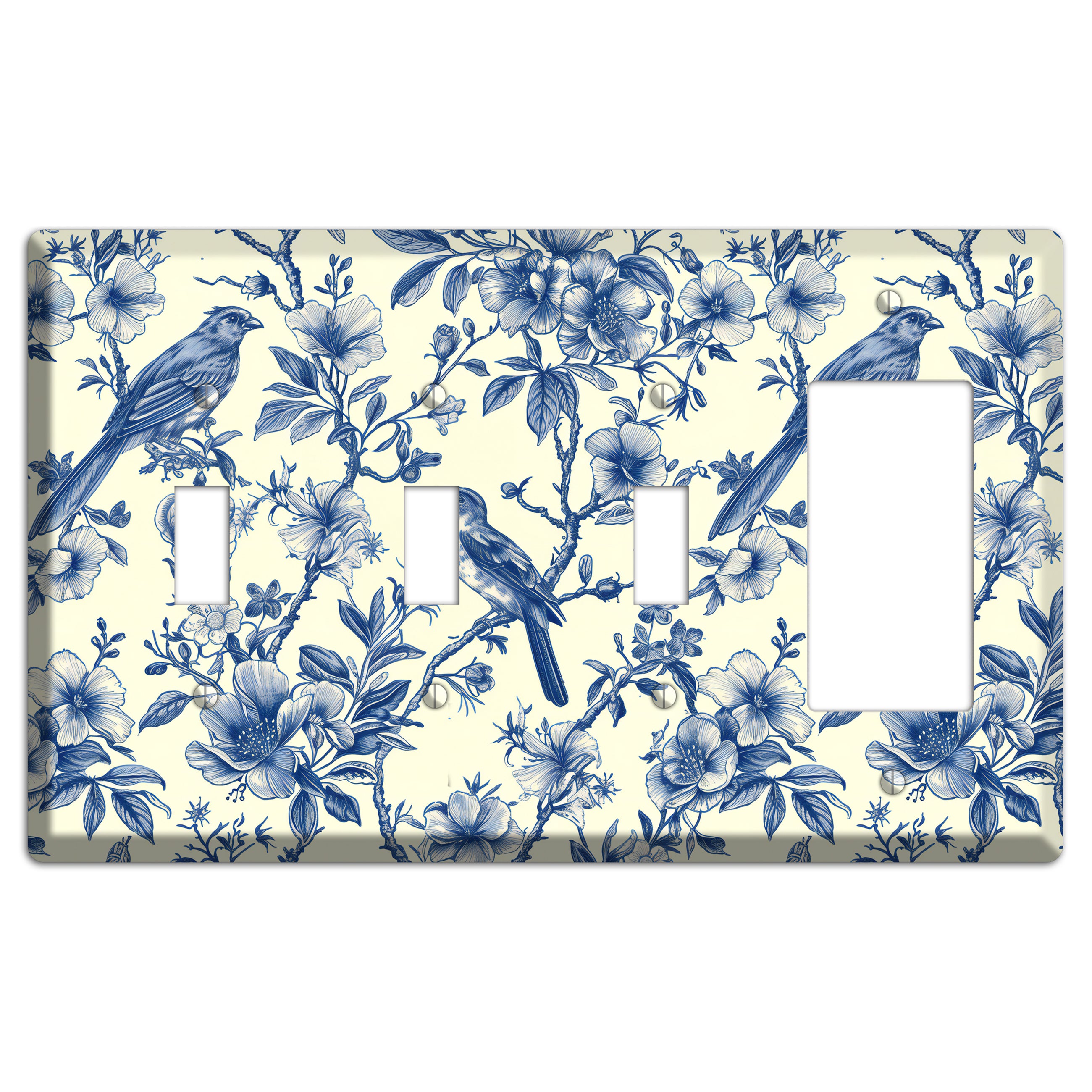 Porcelain Garden Song 3 Toggle / Rocker Wallplate