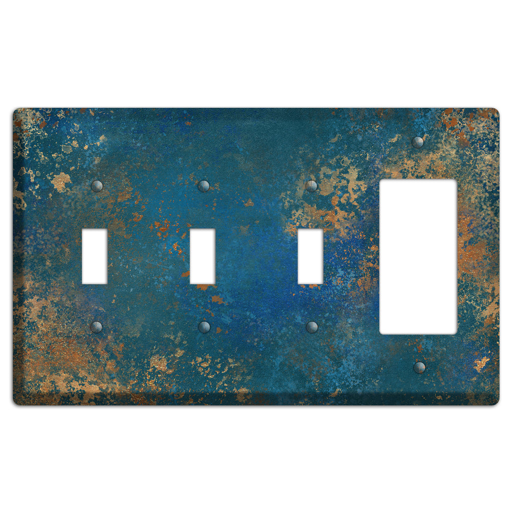 Oxidized Ocean 3 Toggle / Rocker Wallplate