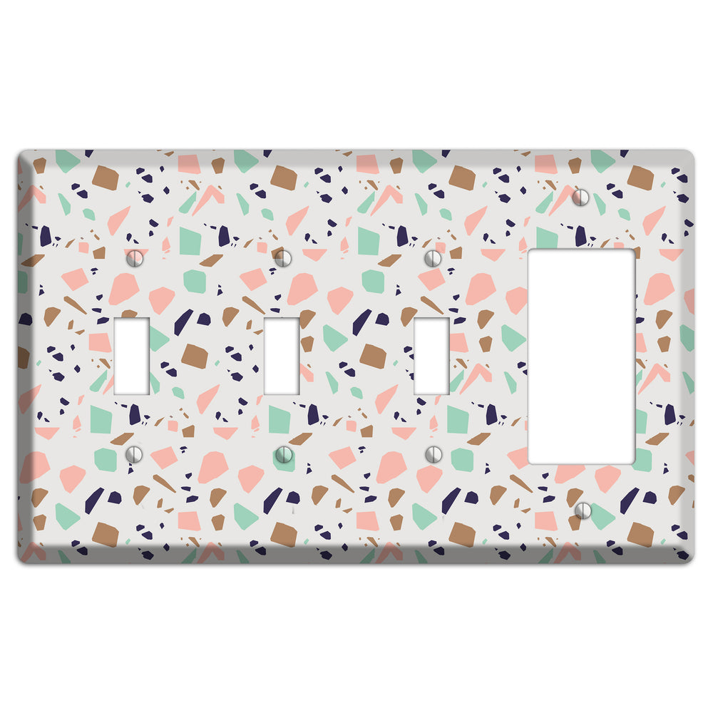 Candyfetti Quartz 3 Toggle / Rocker Wallplate