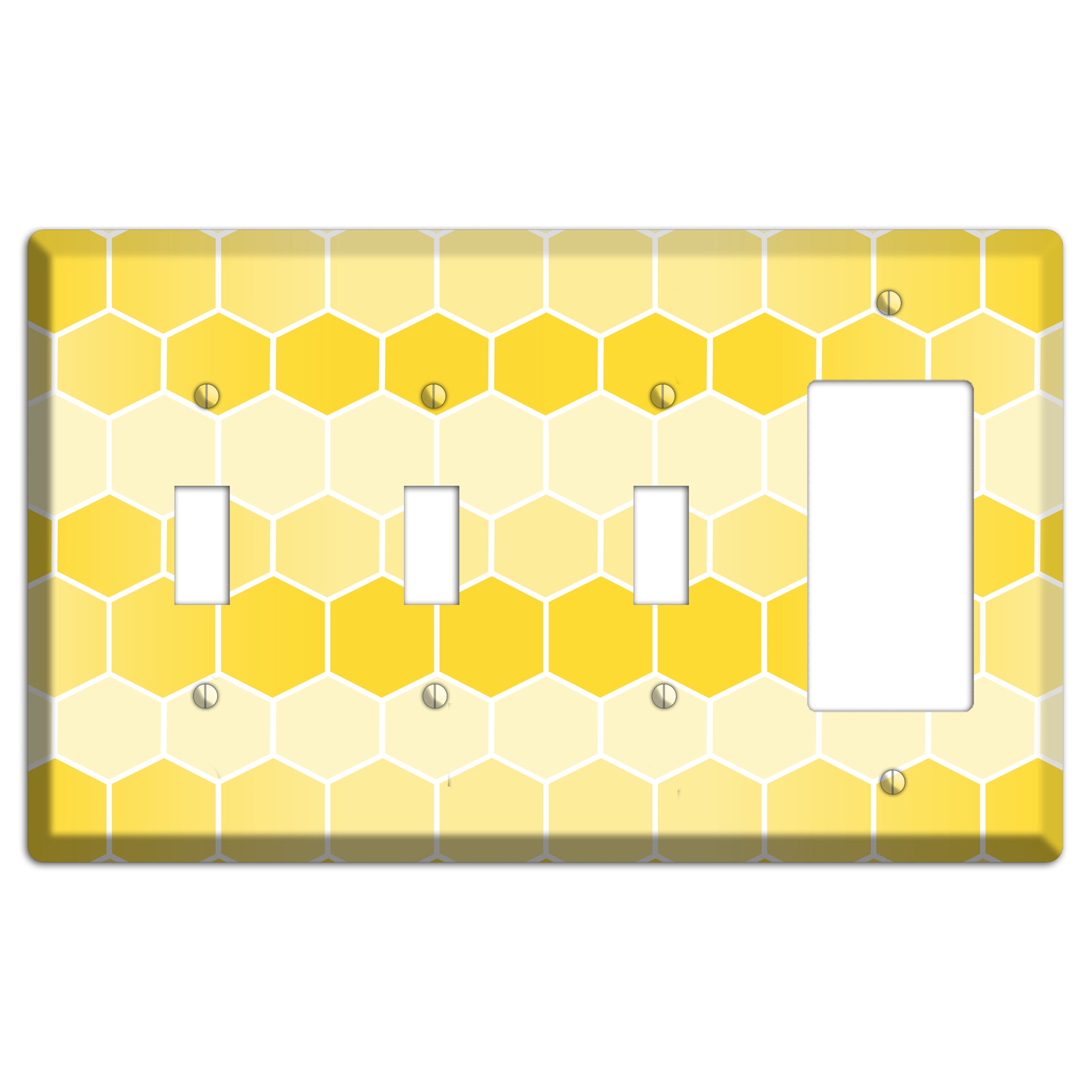 Golden Comb Drift 3 Toggle / Rocker Wallplate