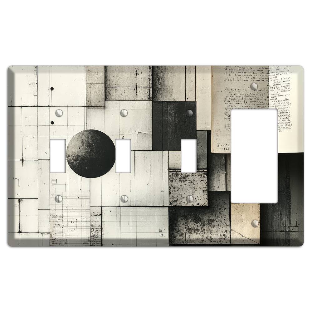Ledger & Void 3 Toggle / Rocker Wallplate