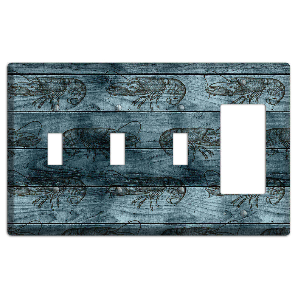 Lobster Ledger 3 Toggle / Rocker Wallplate