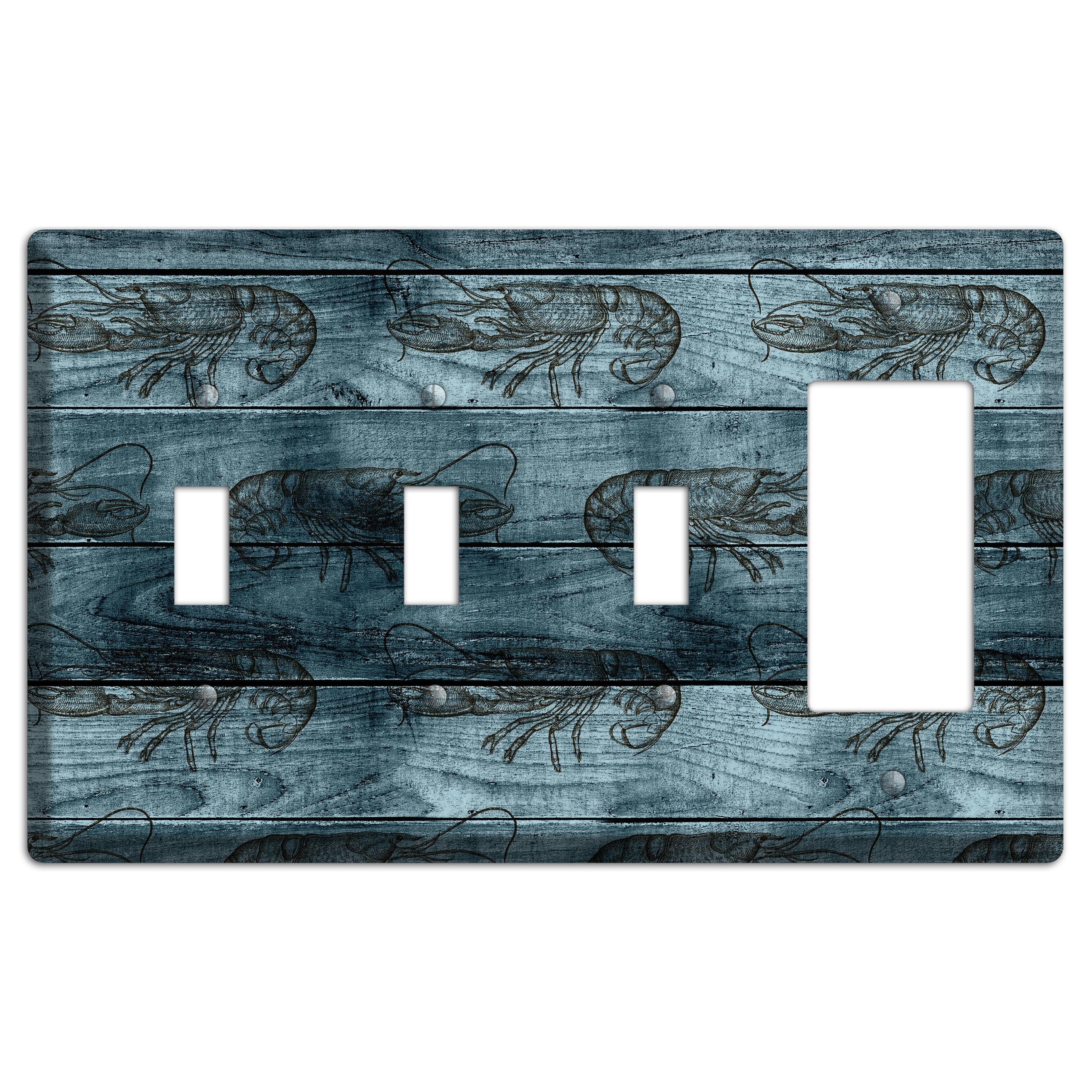 Lobster Ledger 3 Toggle / Rocker Wallplate