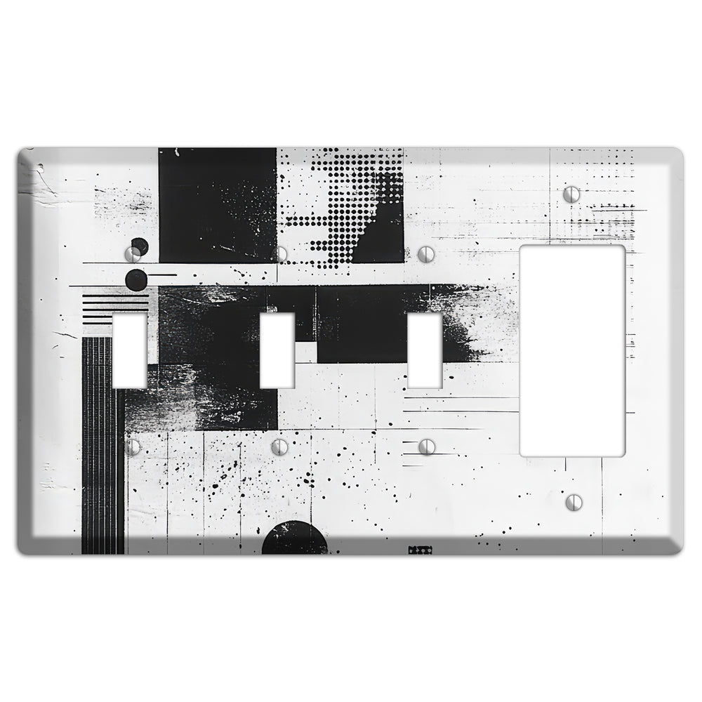 Signal & Static 3 Toggle / Rocker Wallplate