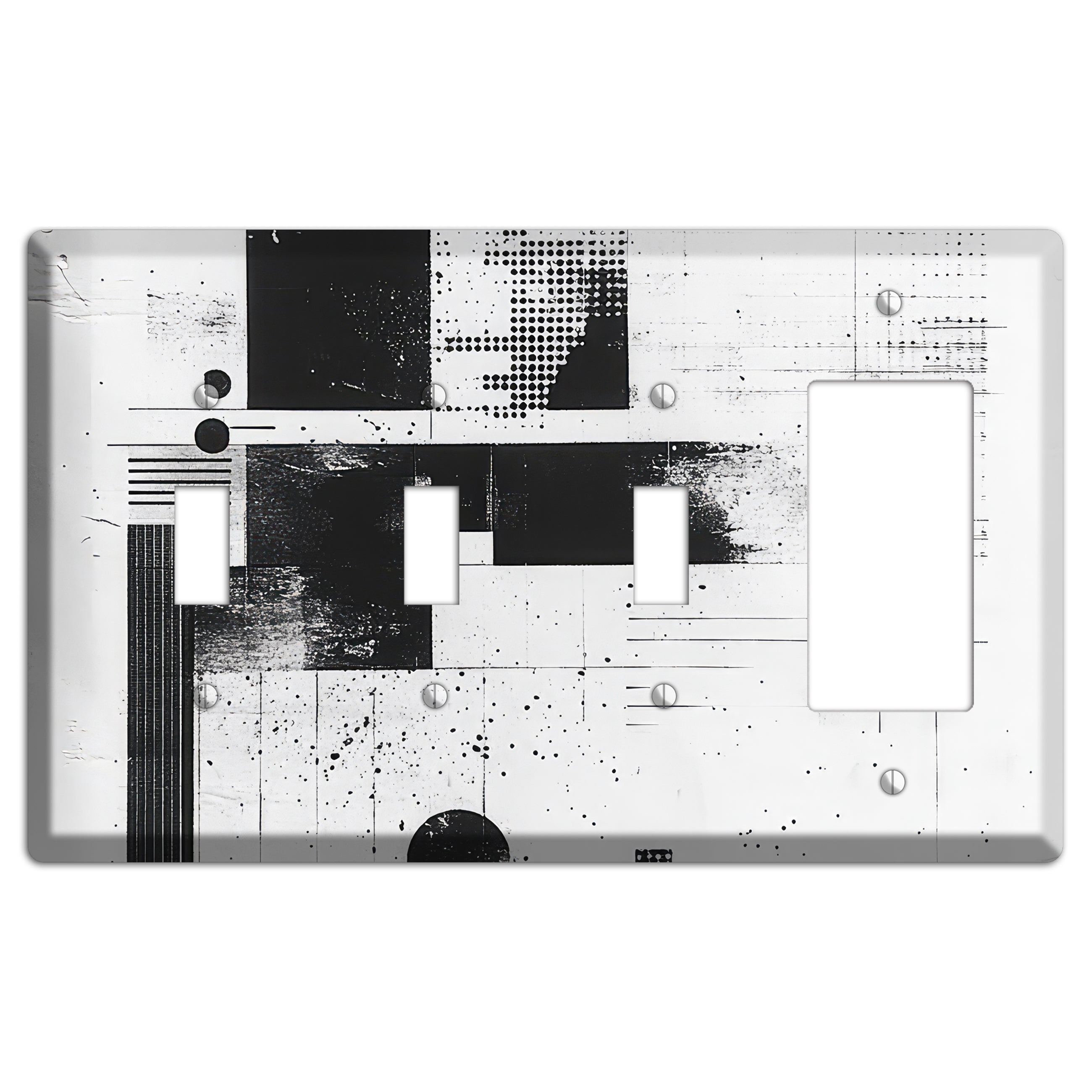 Signal & Static 3 Toggle / Rocker Wallplate