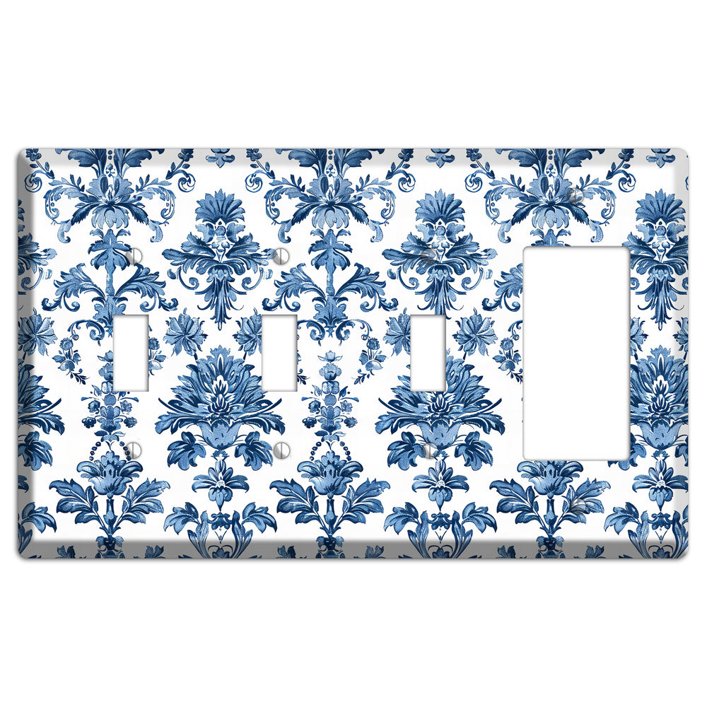 Damask Reverie 3 Toggle / Rocker Wallplate