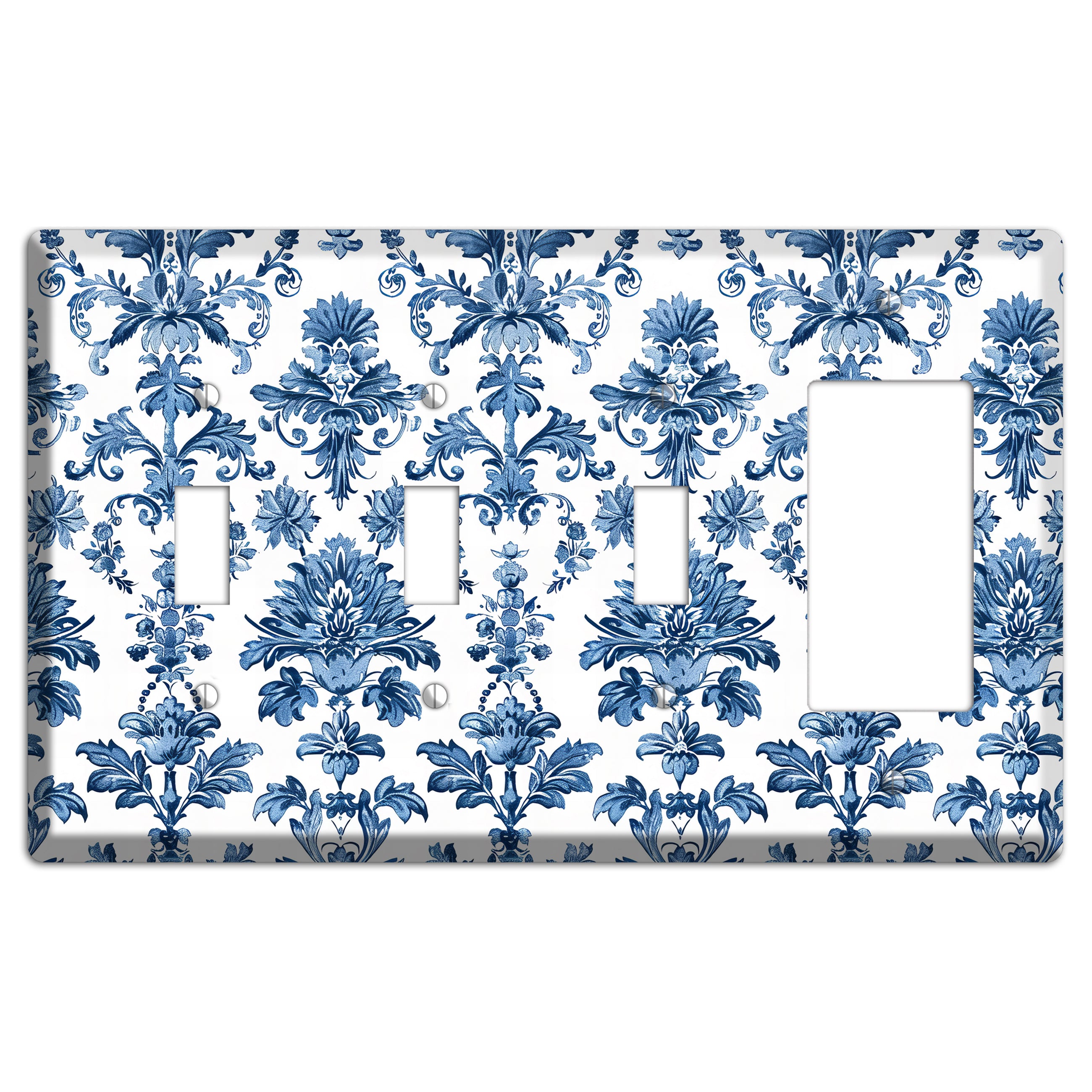 Damask Reverie 3 Toggle / Rocker Wallplate