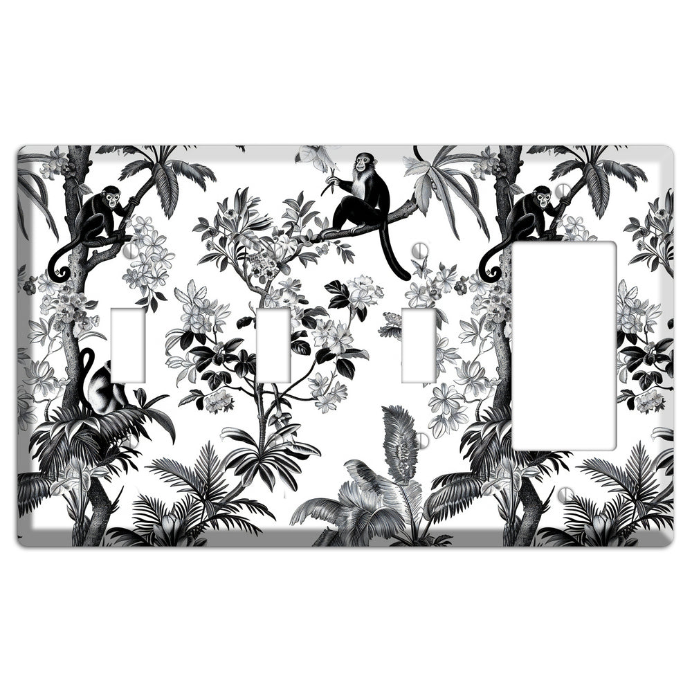 Canopy & Curl 3 Toggle / Rocker Wallplate