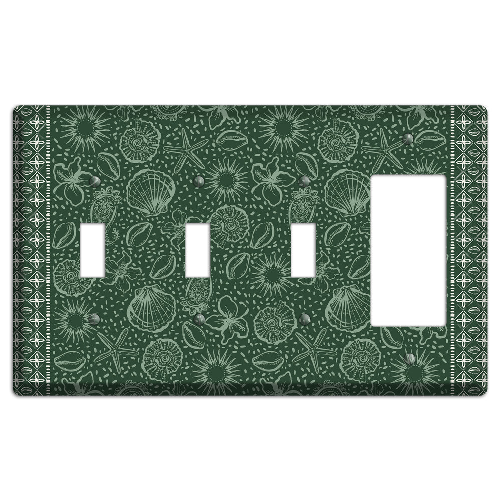 Emerald Tide Reliquary 3 Toggle / Rocker Wallplate