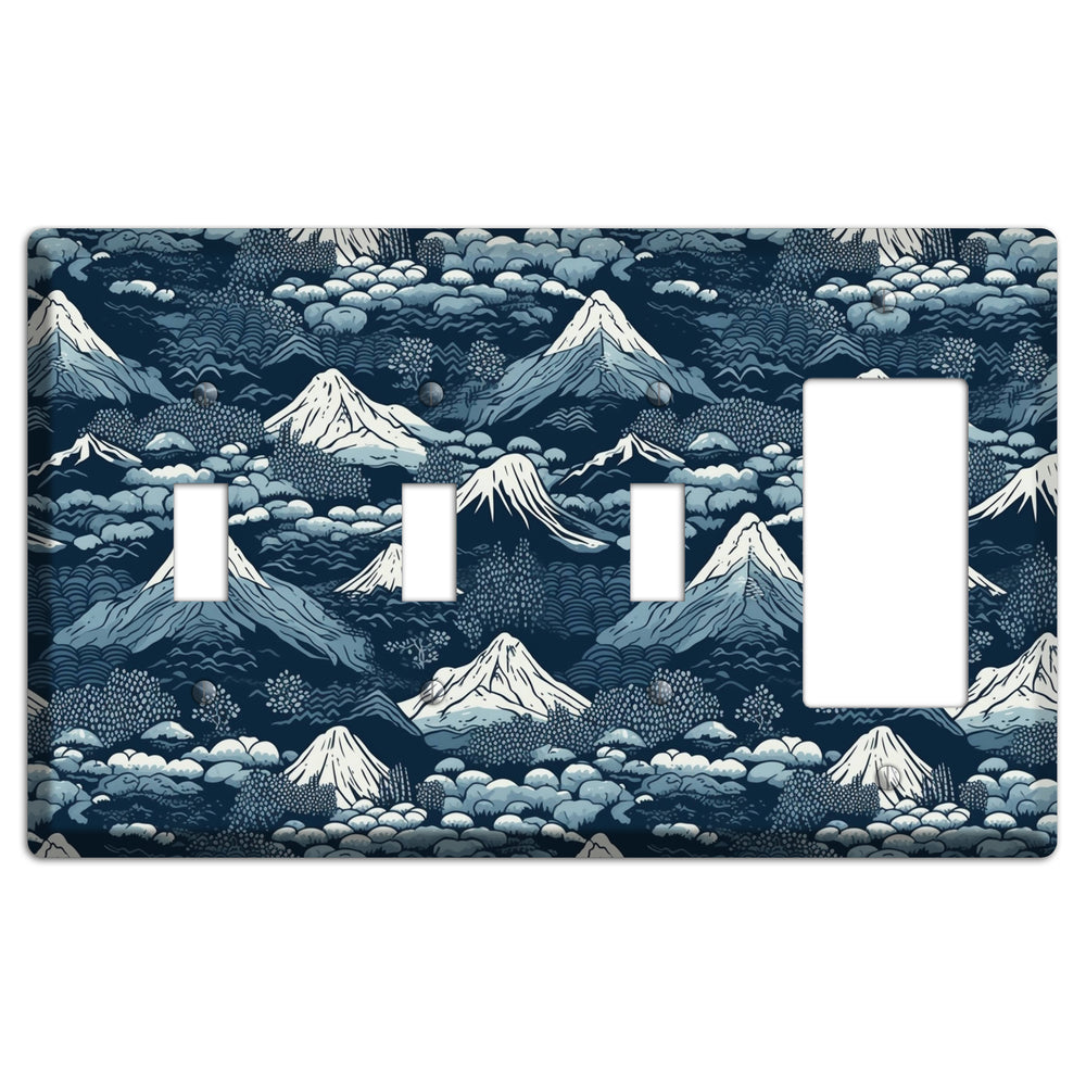 Summit & Fog 3 Toggle / Rocker Wallplate
