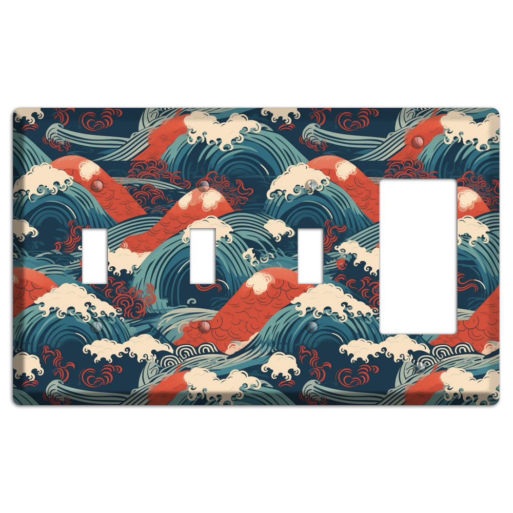 Koi & Tempest 3 Toggle / Rocker Wallplate