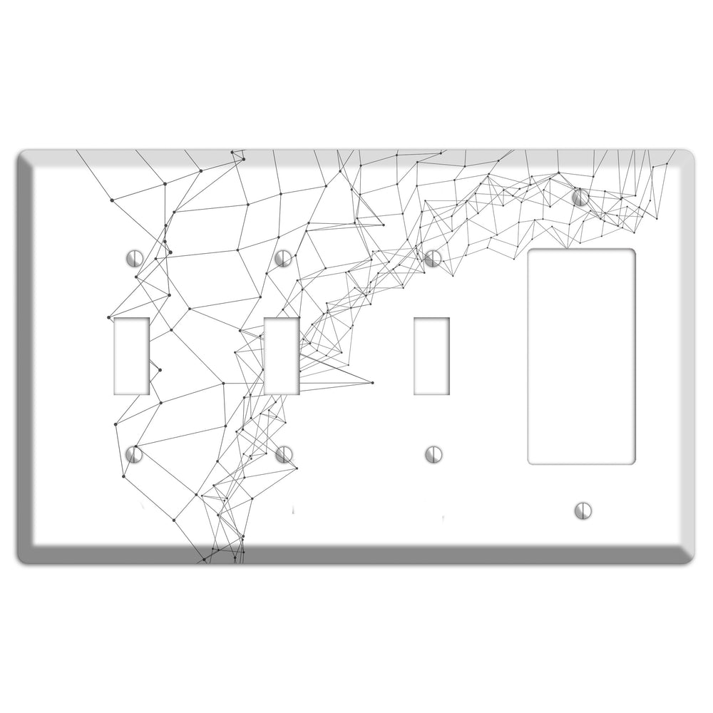 Neural Drift Lines 3 Toggle / Rocker Wallplate