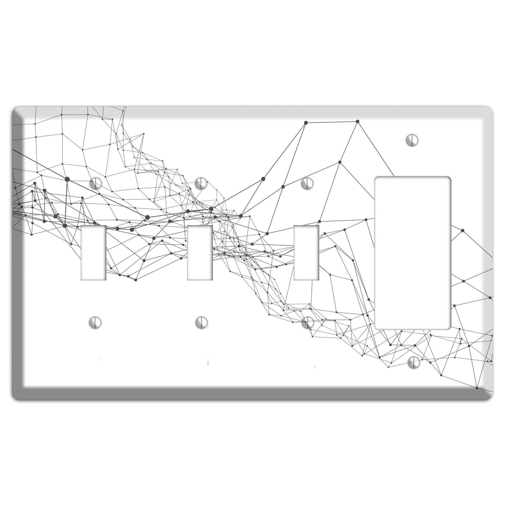 Drift Network Collapse 3 Toggle / Rocker Wallplate