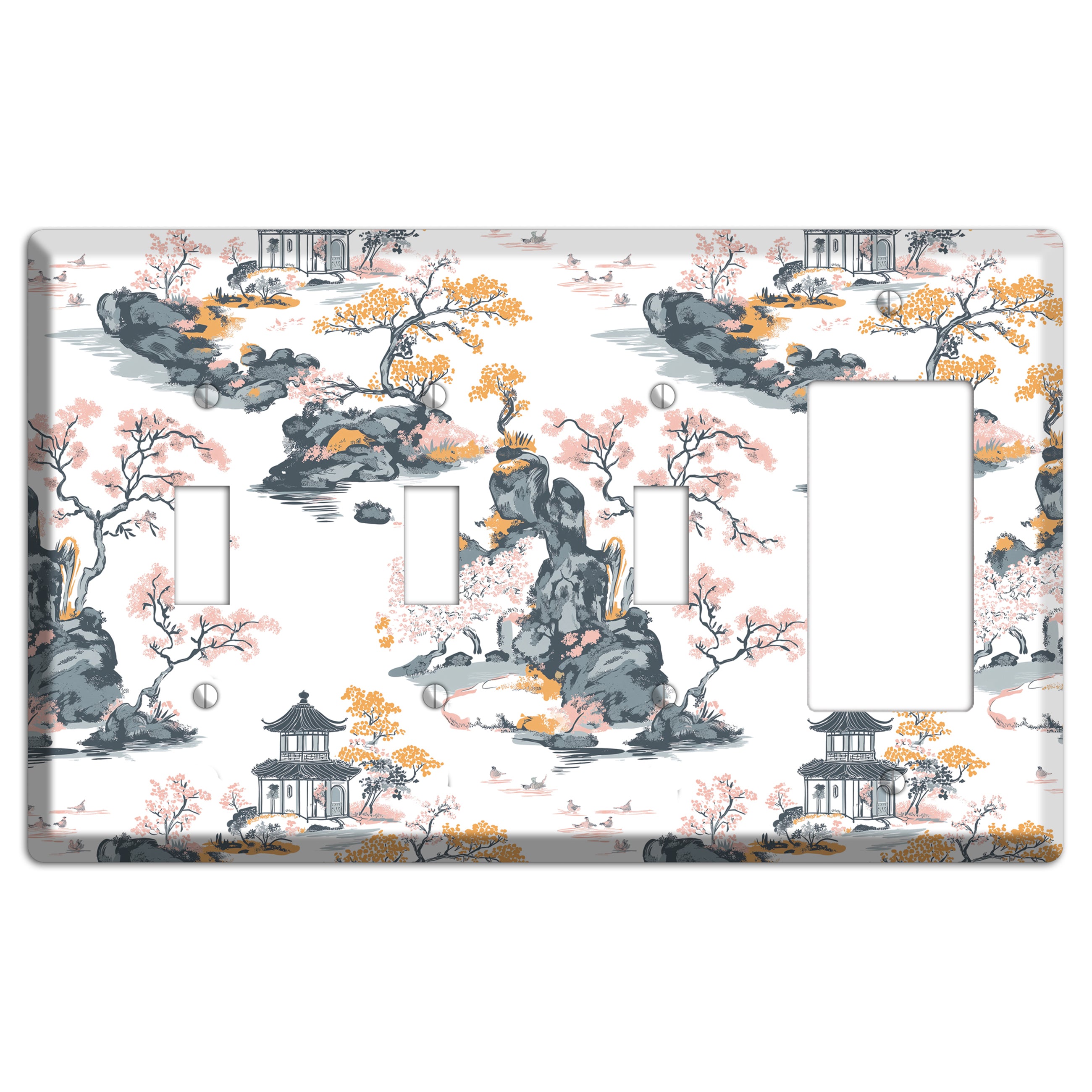 Stone Garden Reverie 3 Toggle / Rocker Wallplate
