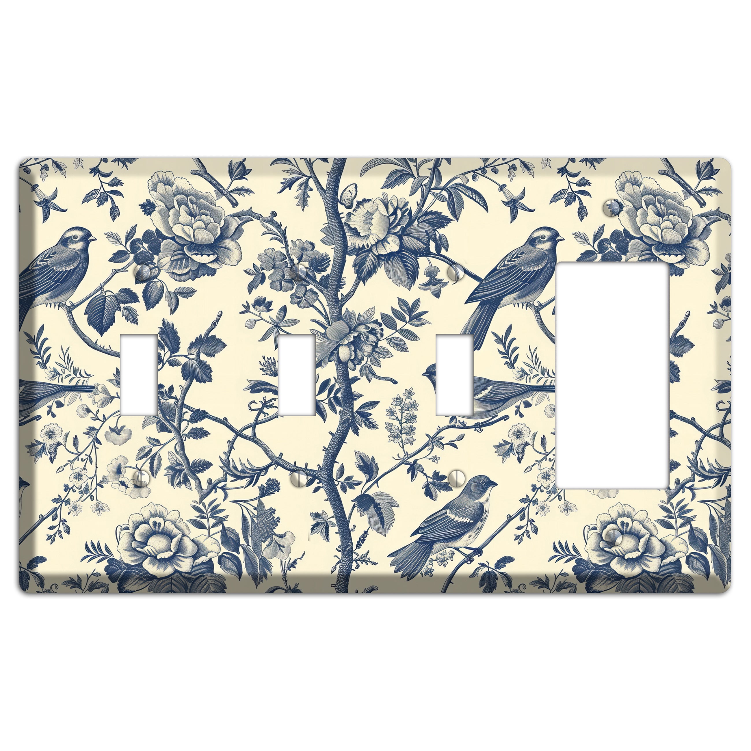 Garden Reverie 3 Toggle / Rocker Wallplate