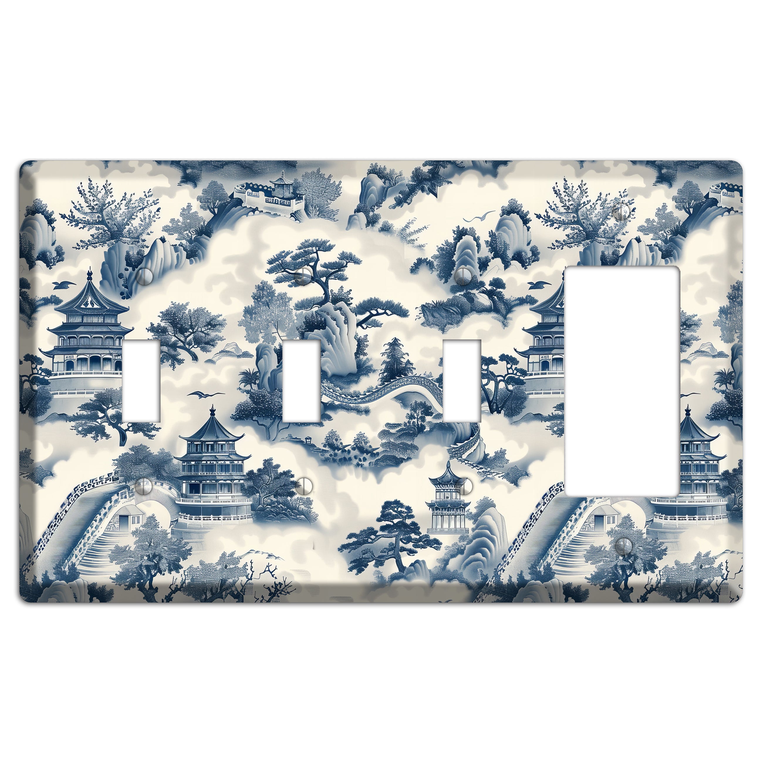 Imperial Mist 3 Toggle / Rocker Wallplate