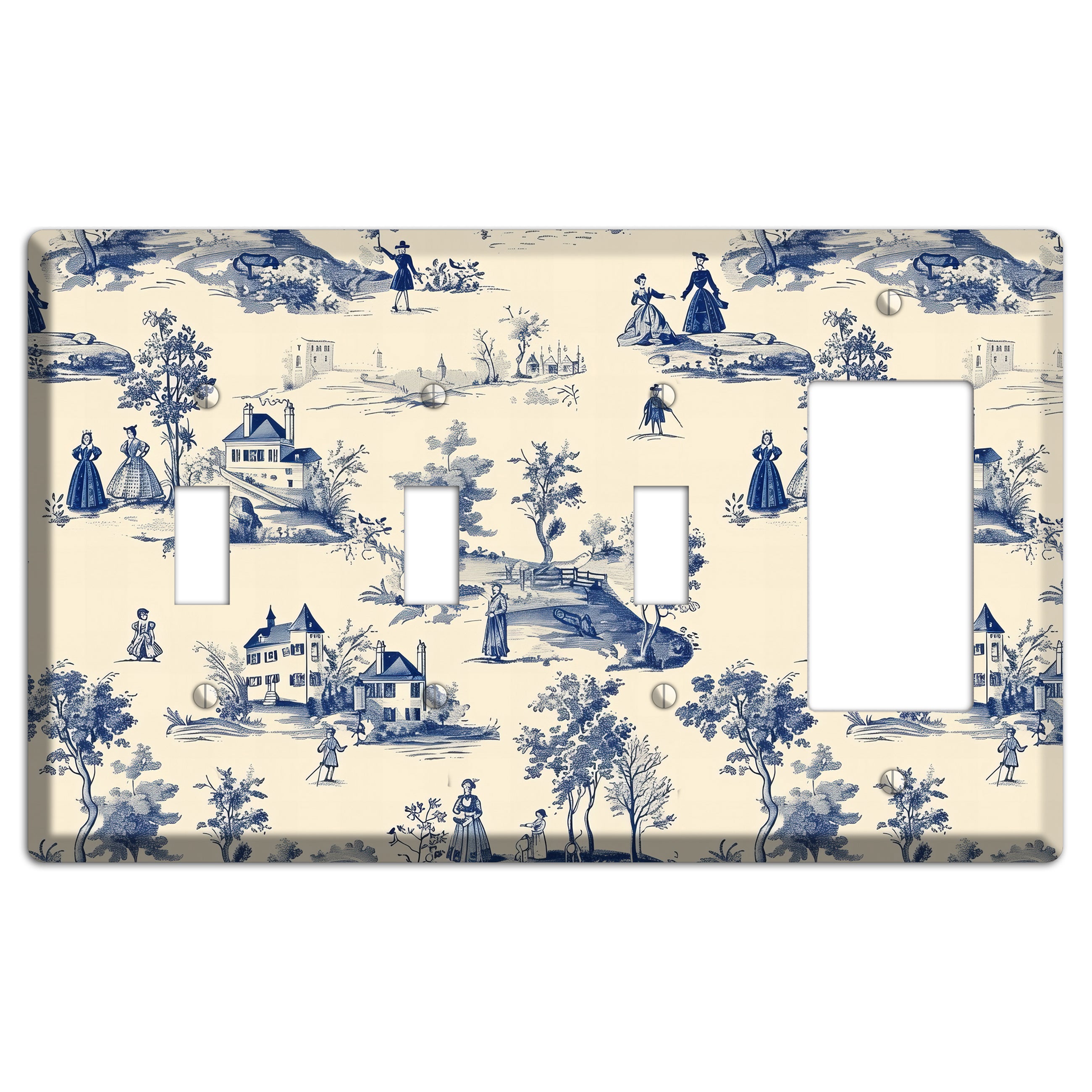 Pastoral Letter 3 Toggle / Rocker Wallplate