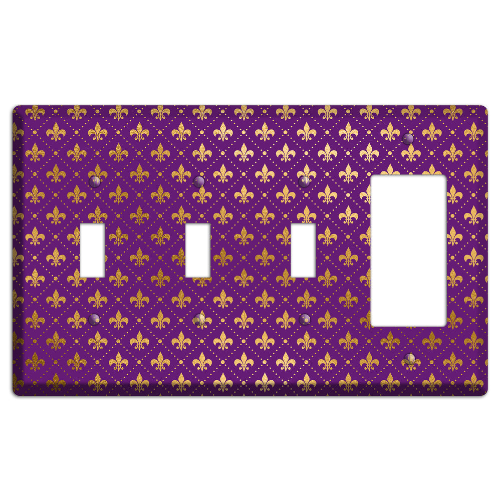 Velvet Crown 3 Toggle / Rocker Wallplate