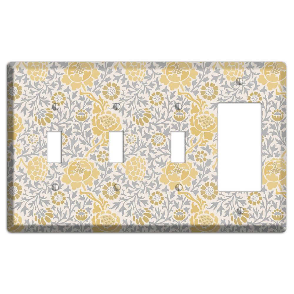 Dandelion Charm 3 Toggle / Rocker Wallplate