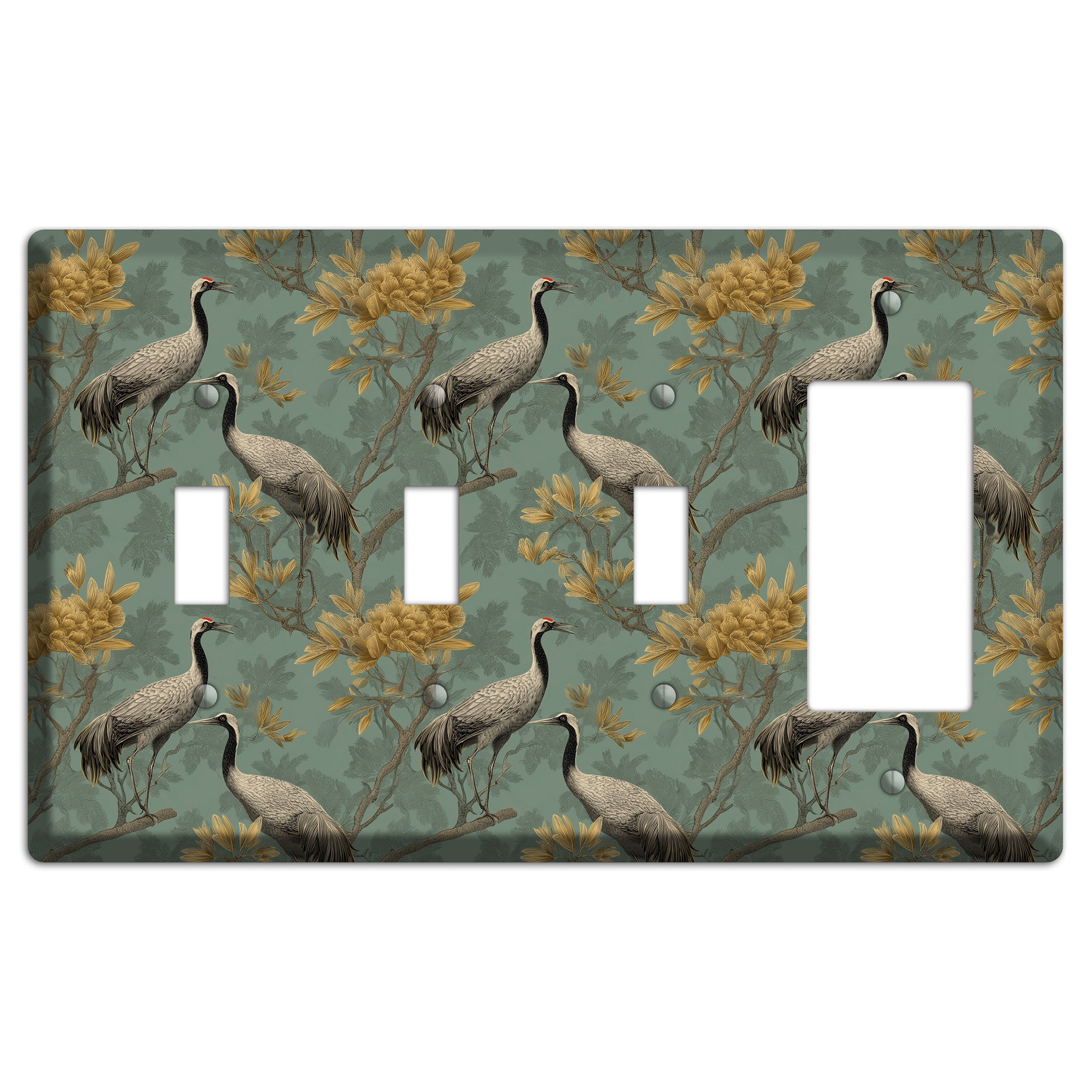 Sage Garden Vigil 3 Toggle / Rocker Wallplate