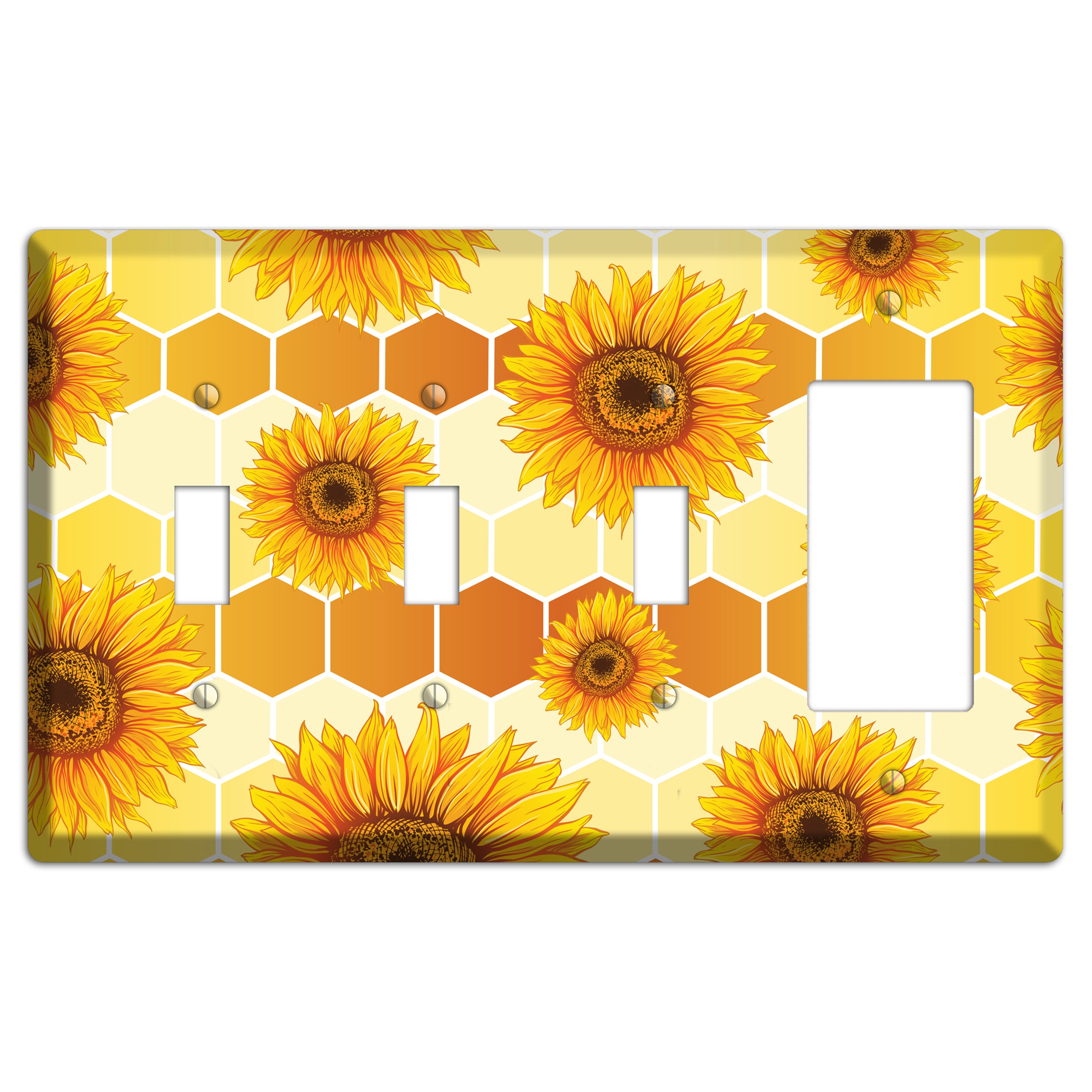 Honeycomb Solstice 3 Toggle / Rocker Wallplate
