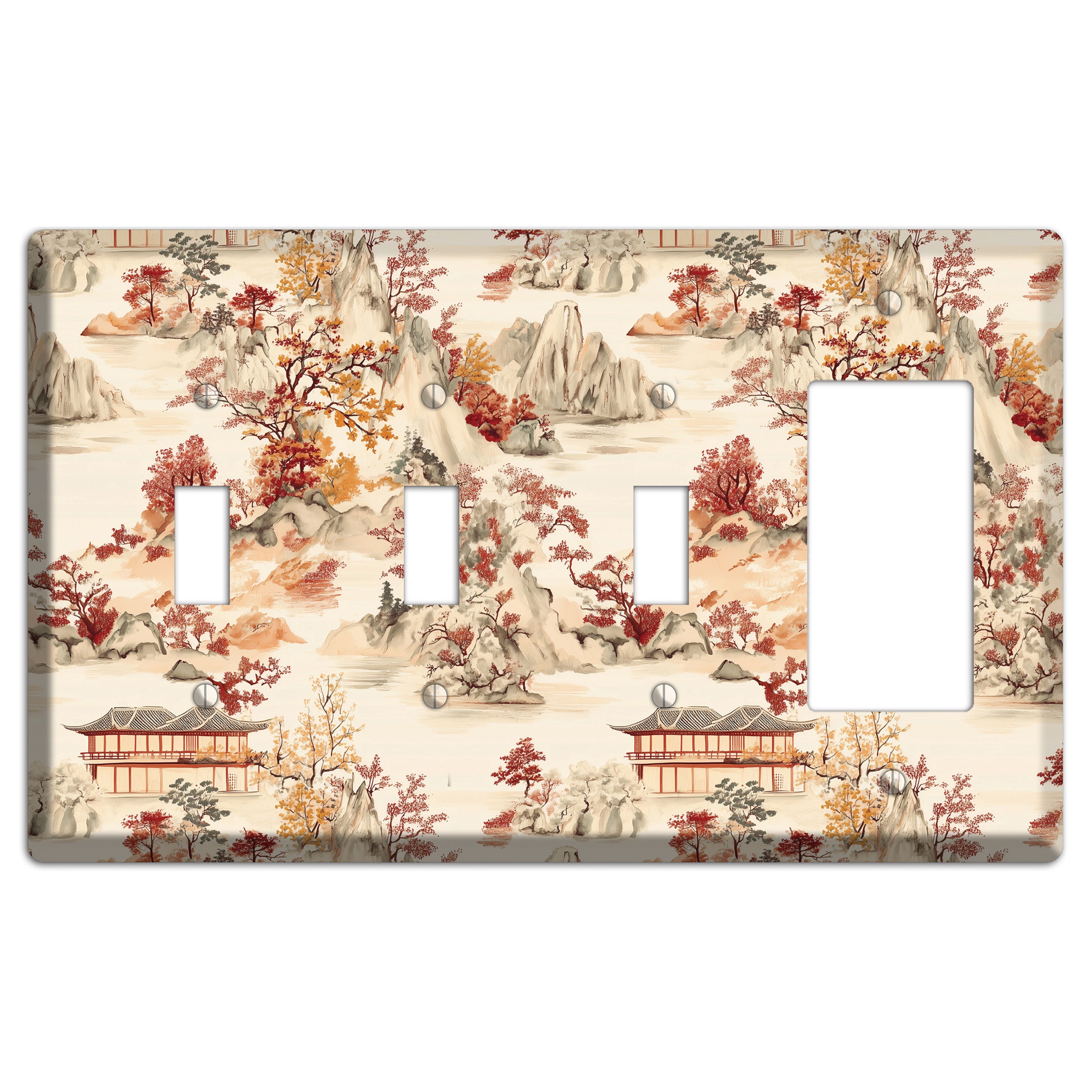Mountain Autumn Reverie 3 Toggle / Rocker Wallplate
